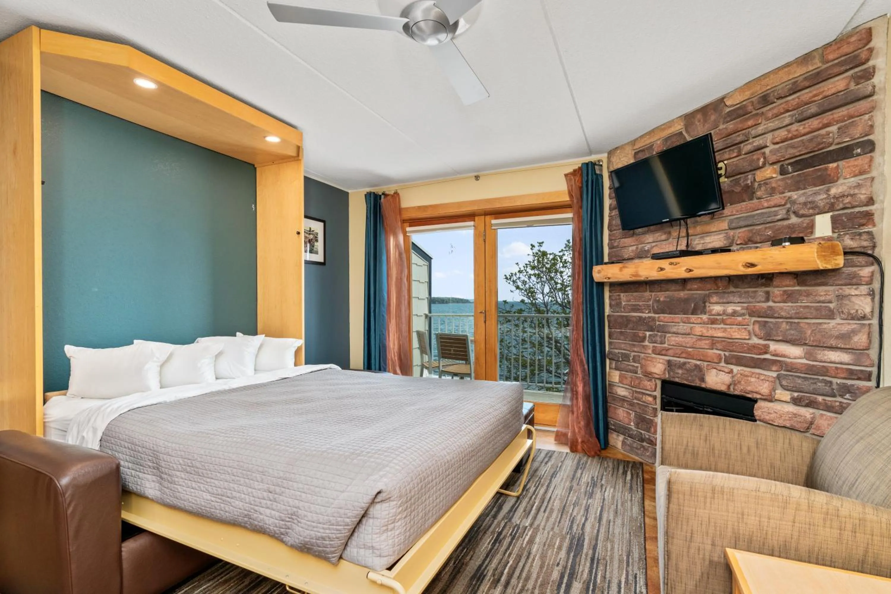 Bed in East Bay Suites