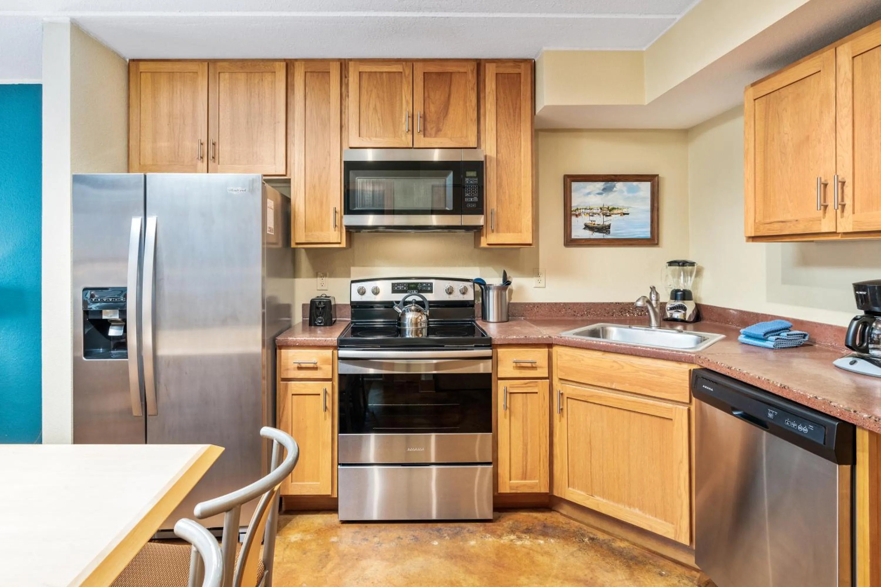 kitchen in East Bay Suites