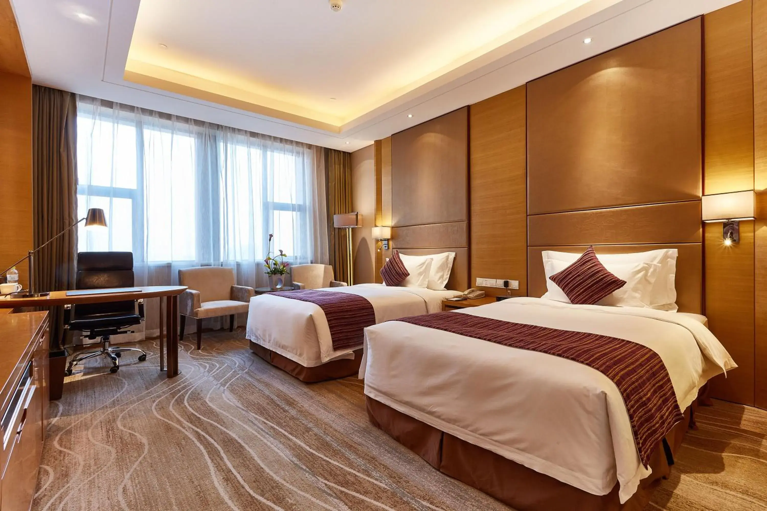 Deluxe Twin Room - Non-Smoking in Wyndham Jingzhou Deluxe Twin Room - Non-Smoking in Wyndham Jingzhou