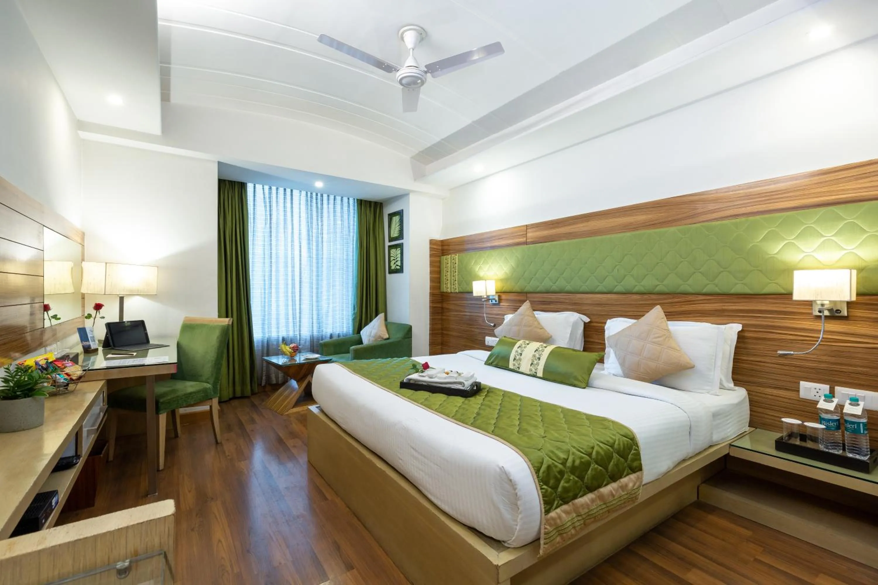 Bed in Rosewood Apartment Hotel, Gurgaon