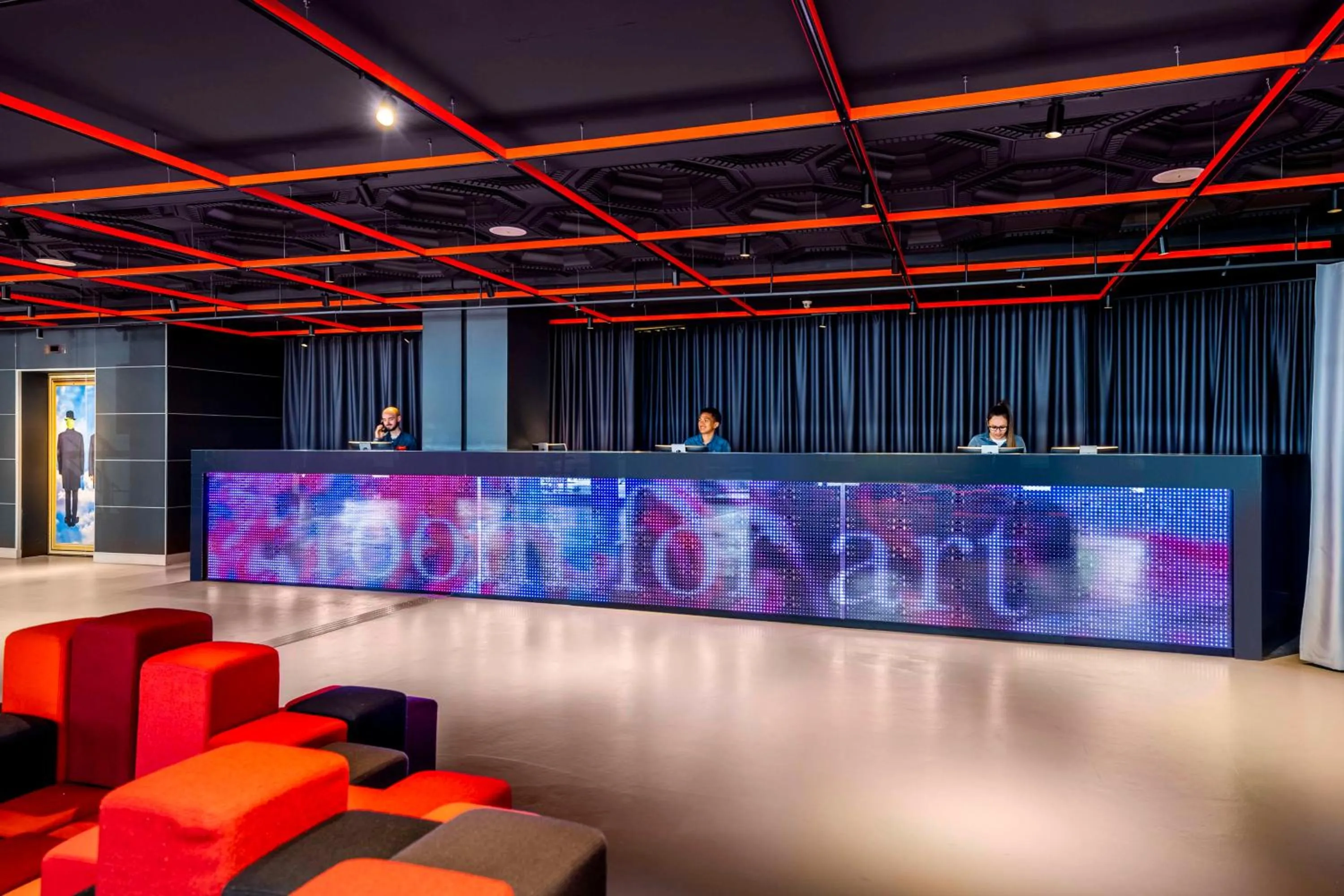 Lobby or reception in nhow Brussels Bloom