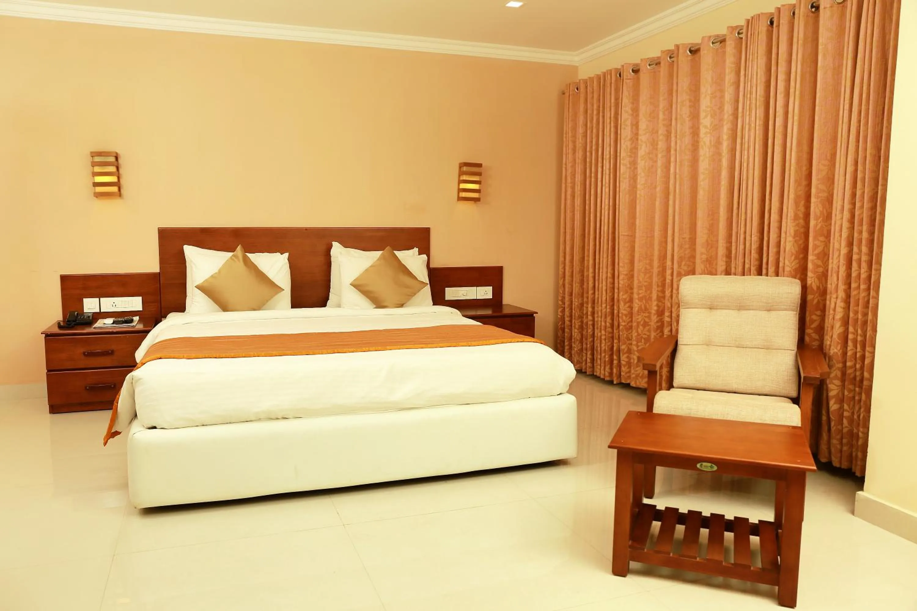 Bed in KTDC Grand Chaithram