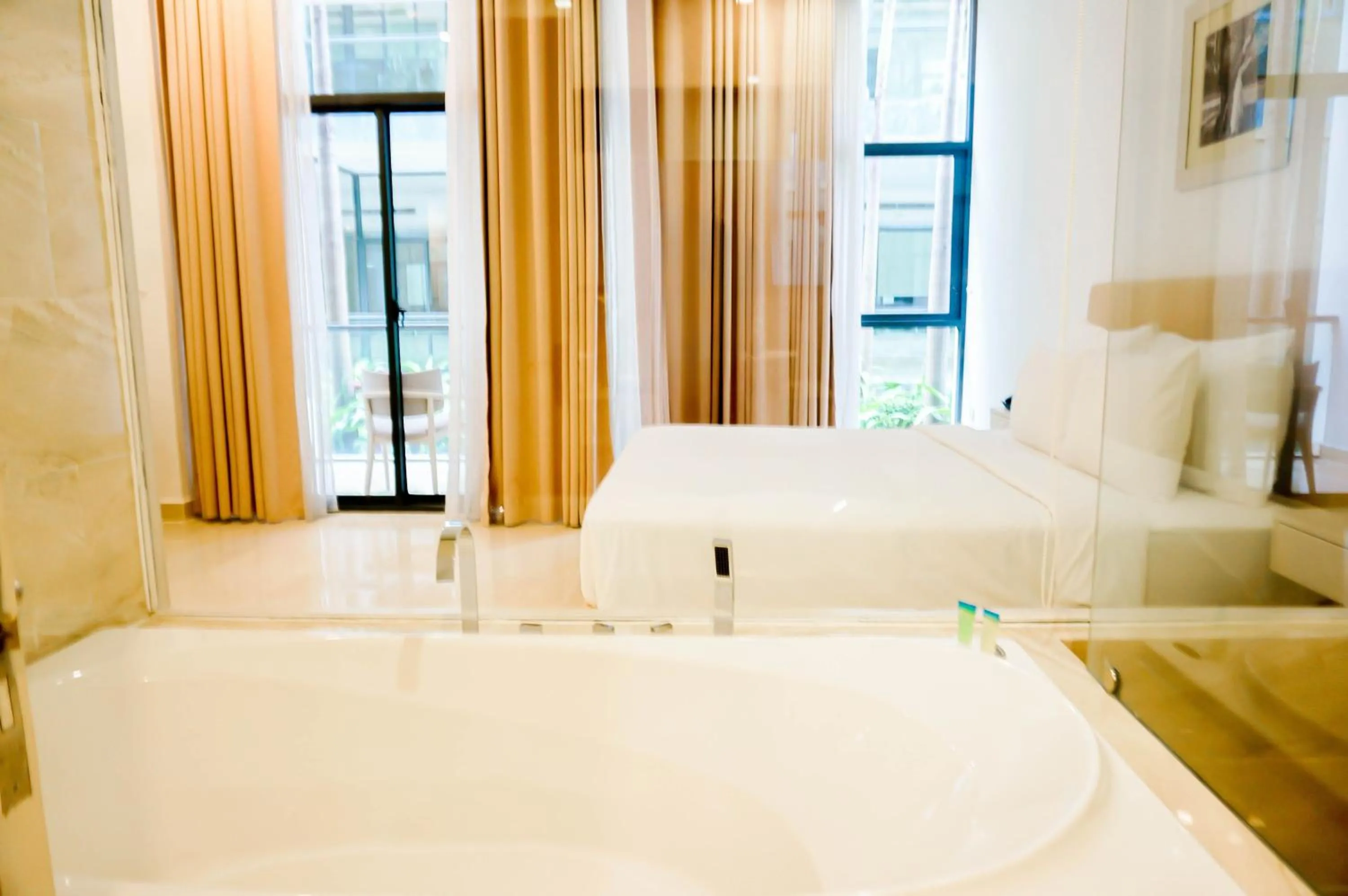 Bathroom, Bed in CostaBella Resort Nha Trang