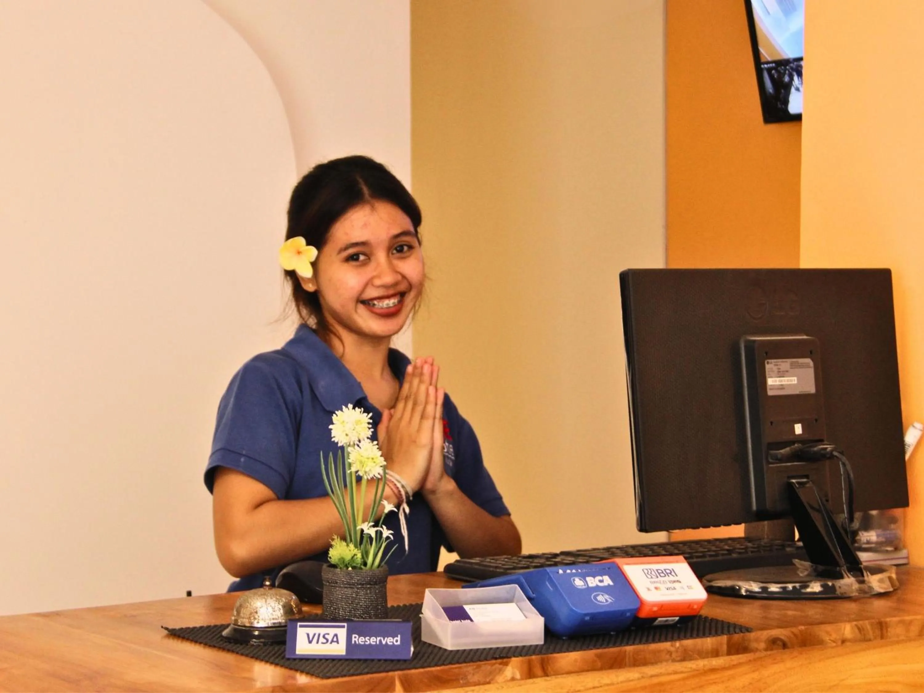 Staff in AB Hotel Kuta