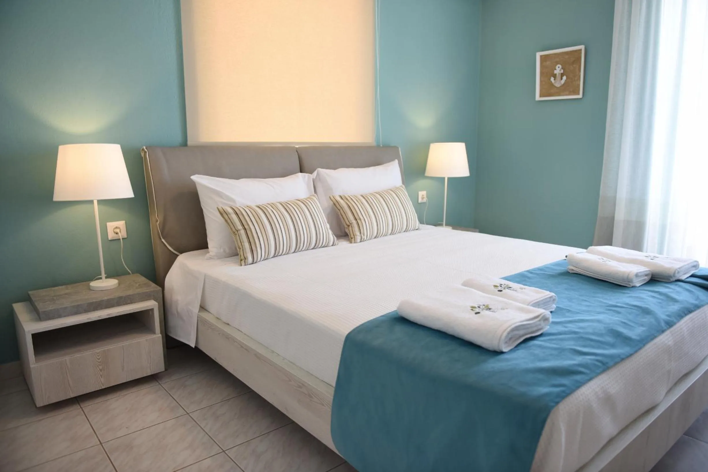 Photo of the whole room, Bed in Dionisos Elia