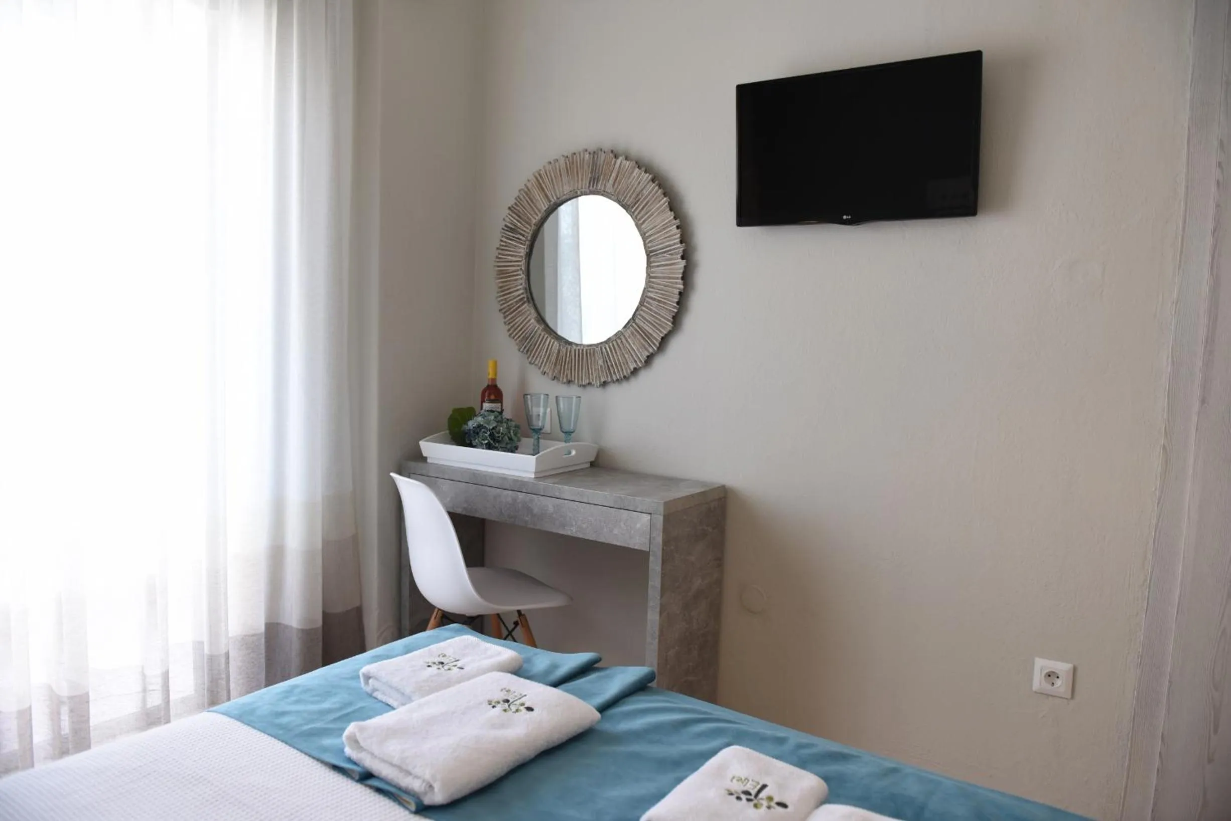 Photo of the whole room, Bed in Dionisos Elia