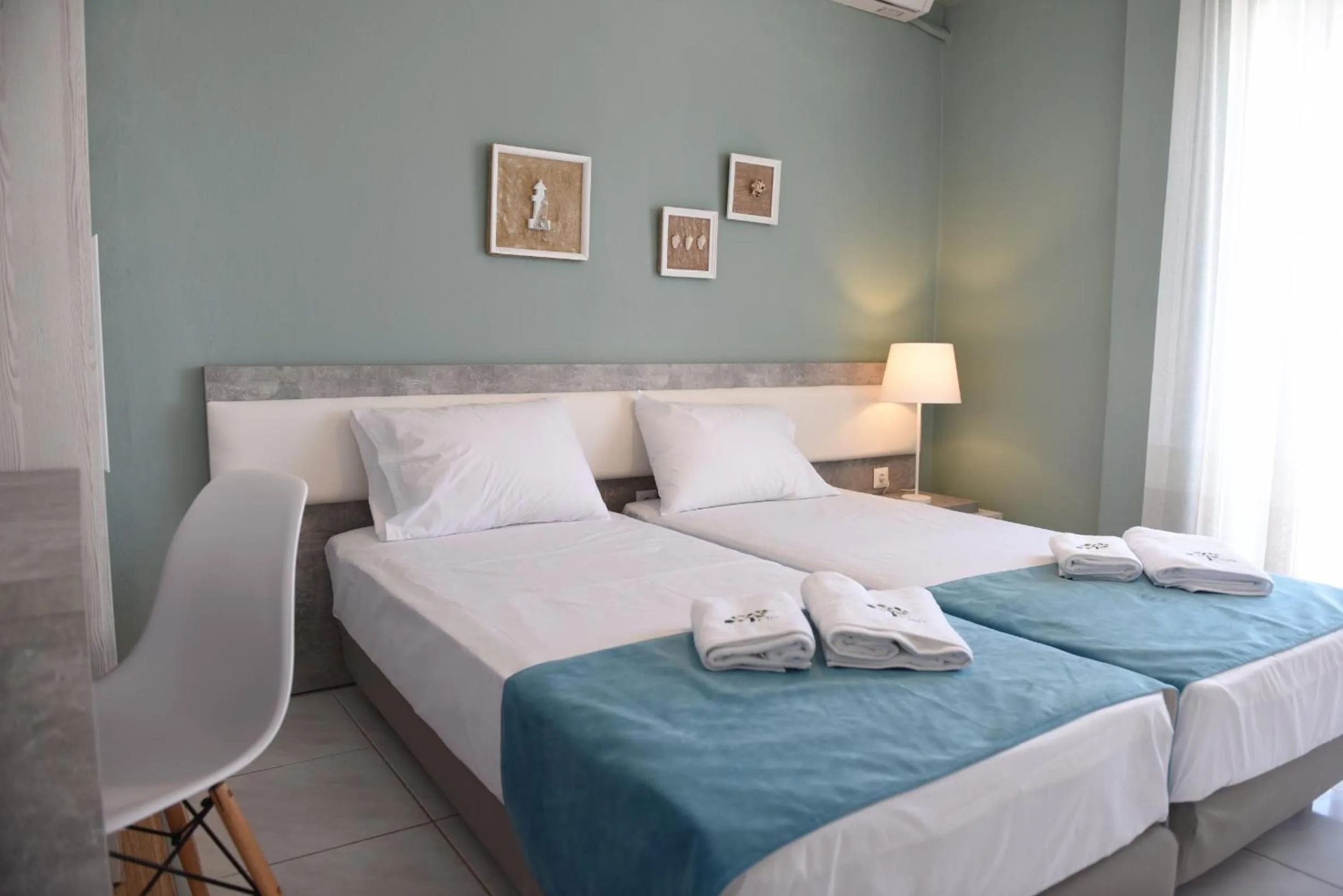 Photo of the whole room, Bed in Dionisos Elia