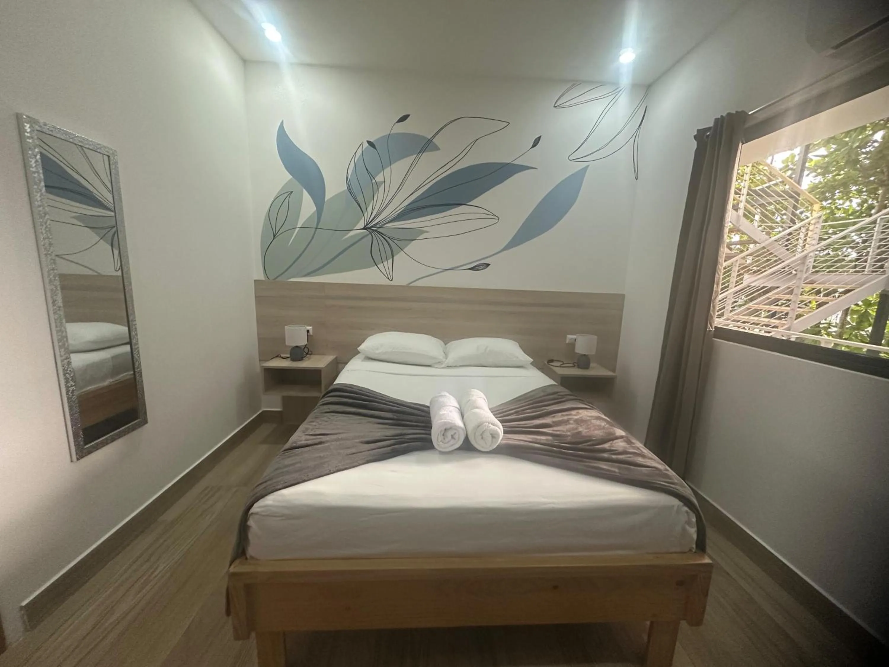 Bed in Wide Mouth Frog Quepos