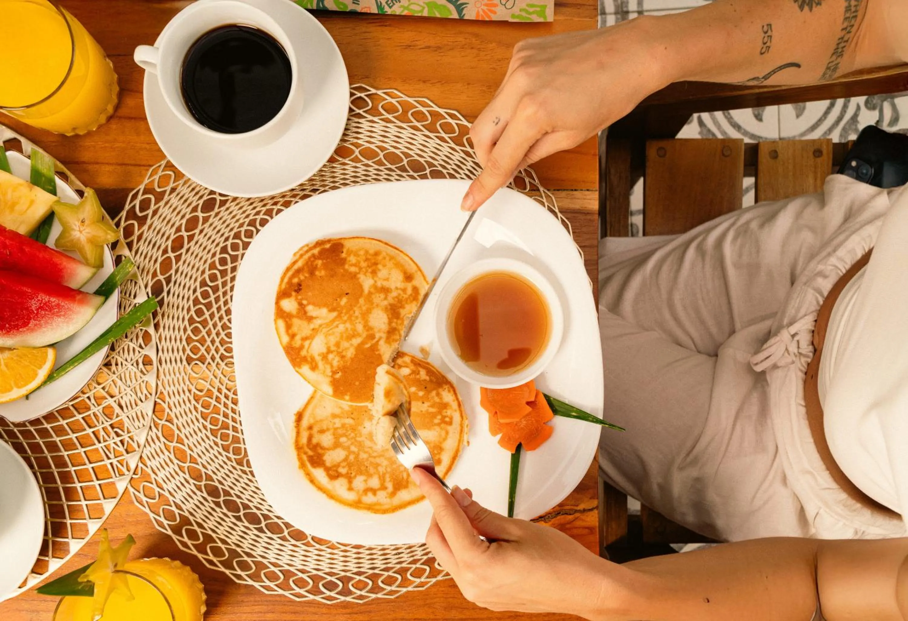 Breakfast in Wide Mouth Frog Quepos