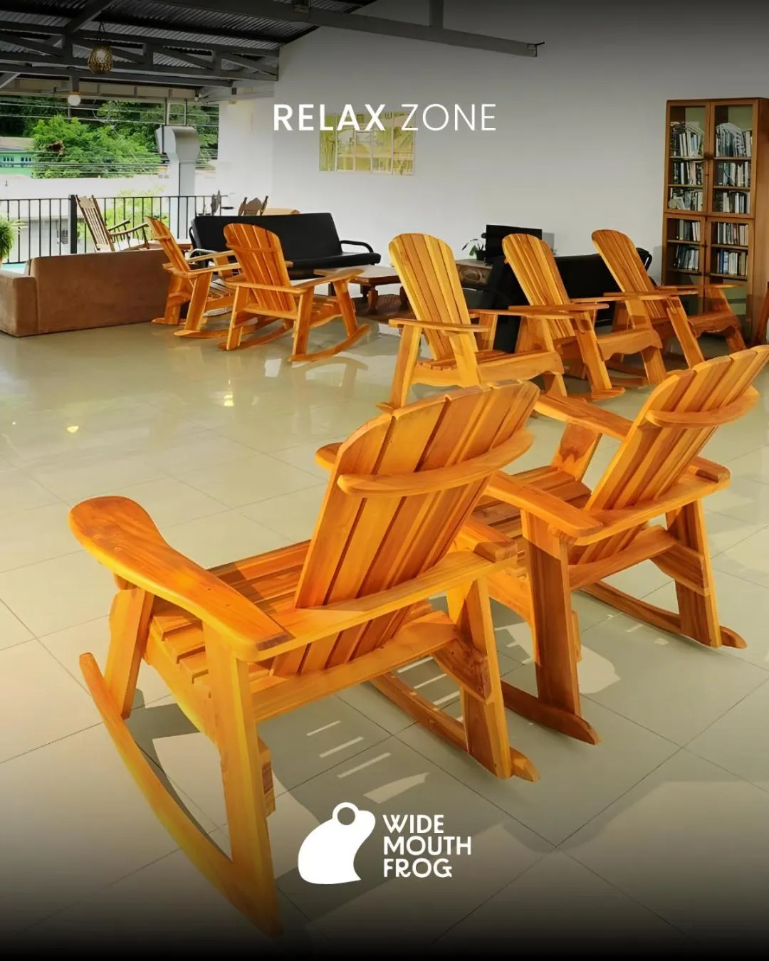 Living room in Wide Mouth Frog Quepos