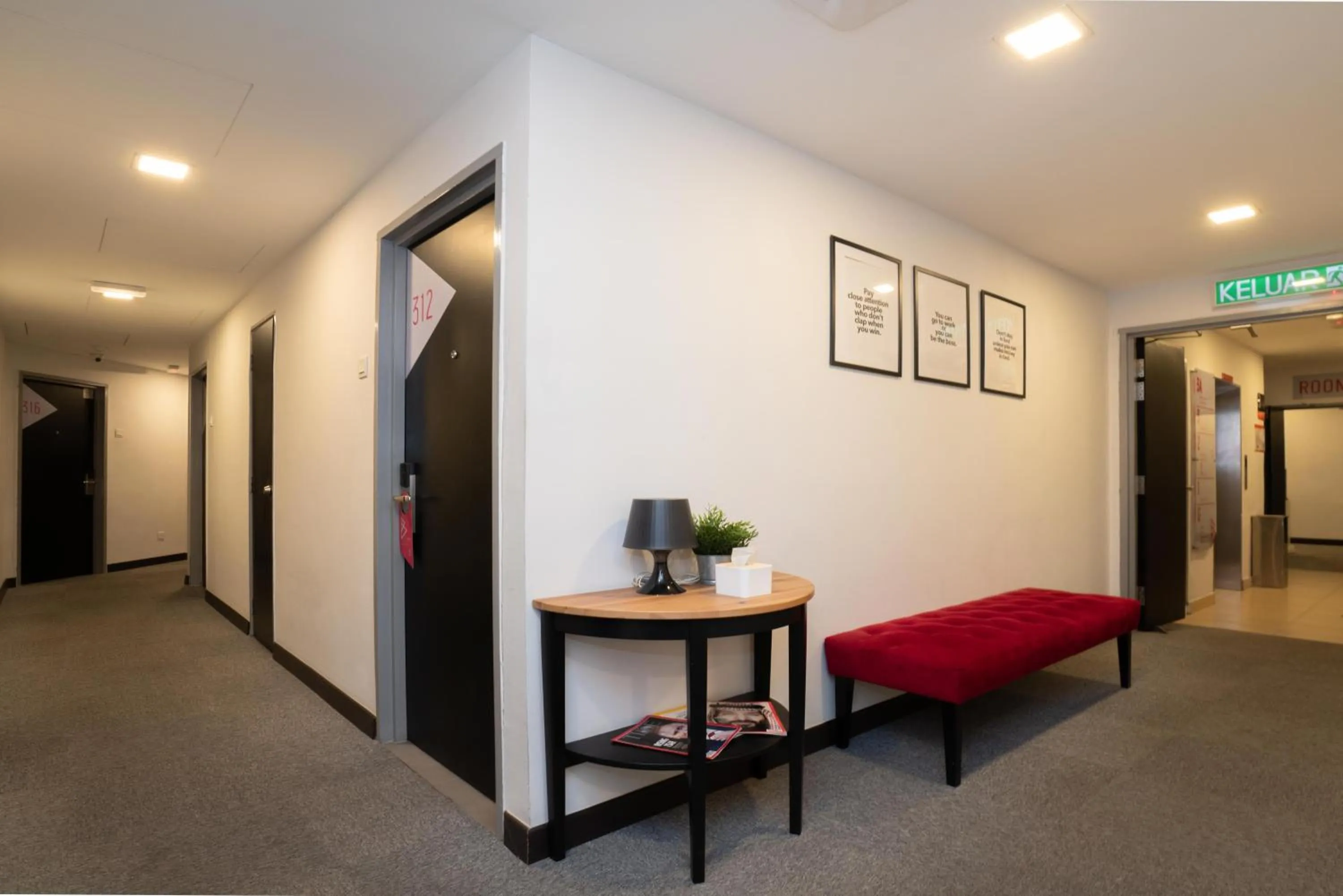 Living room in B Lot Hotel