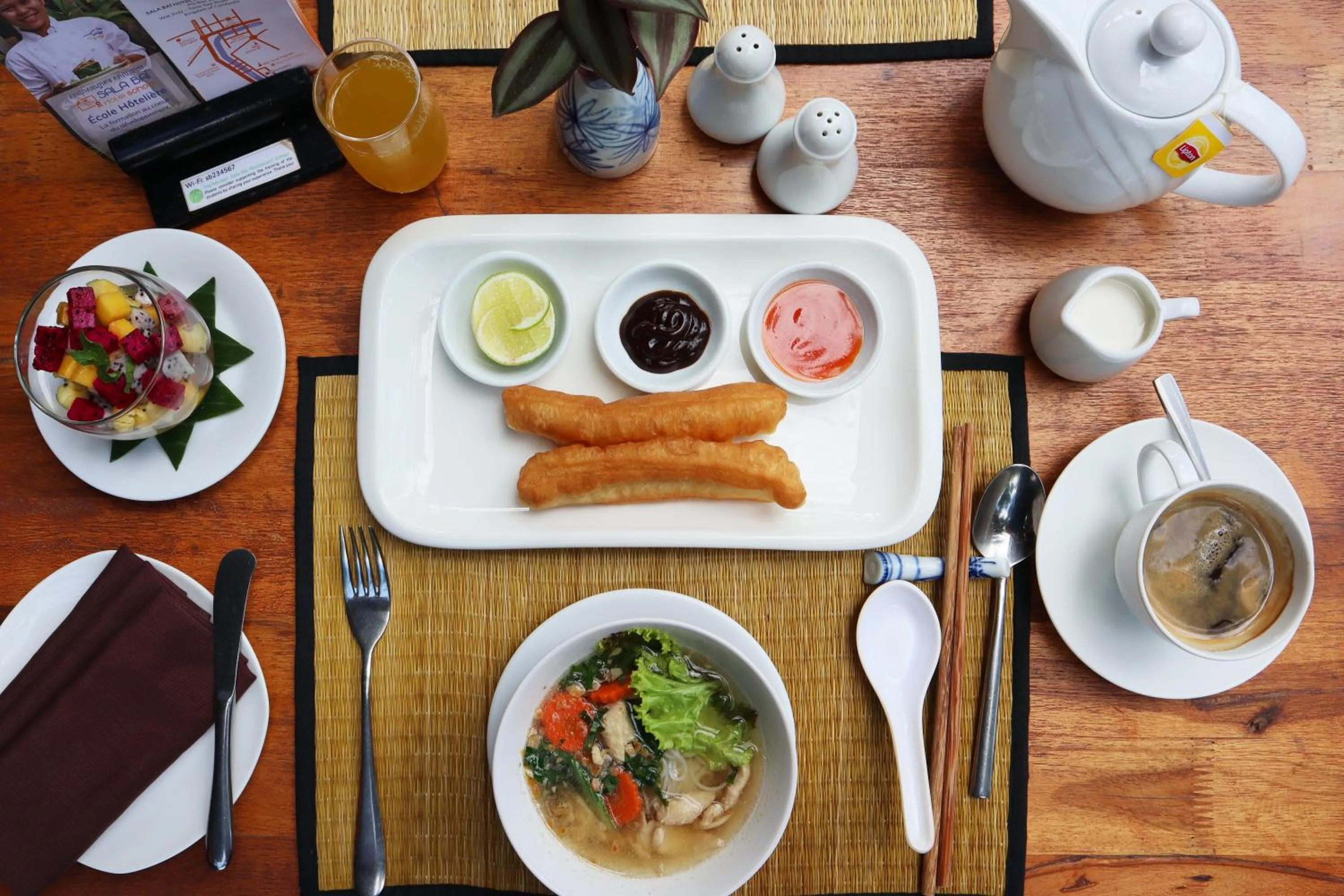 Restaurant/places to eat in Sala Baï Hotel & Restaurant School