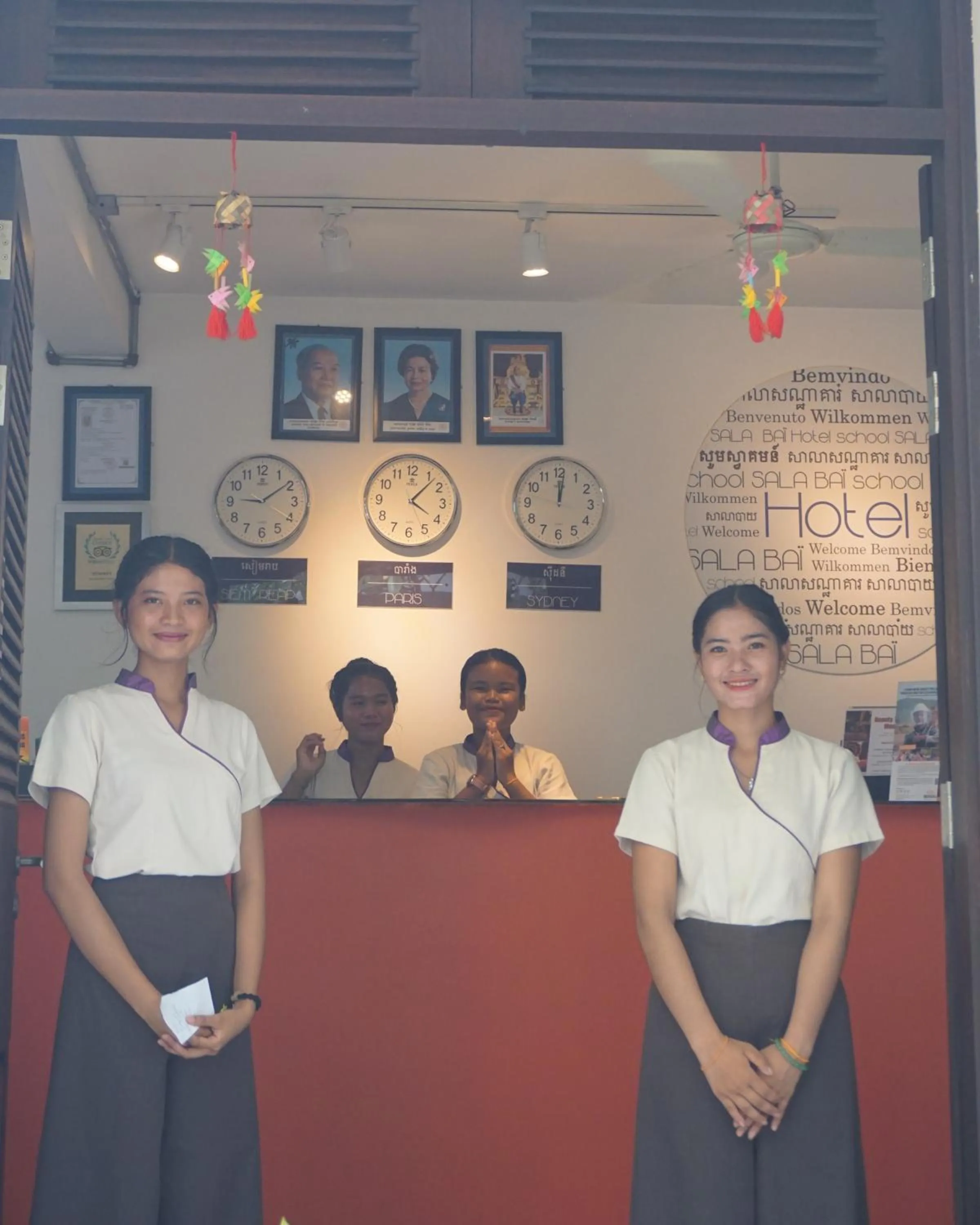 Lobby or reception in Sala Baï Hotel & Restaurant School