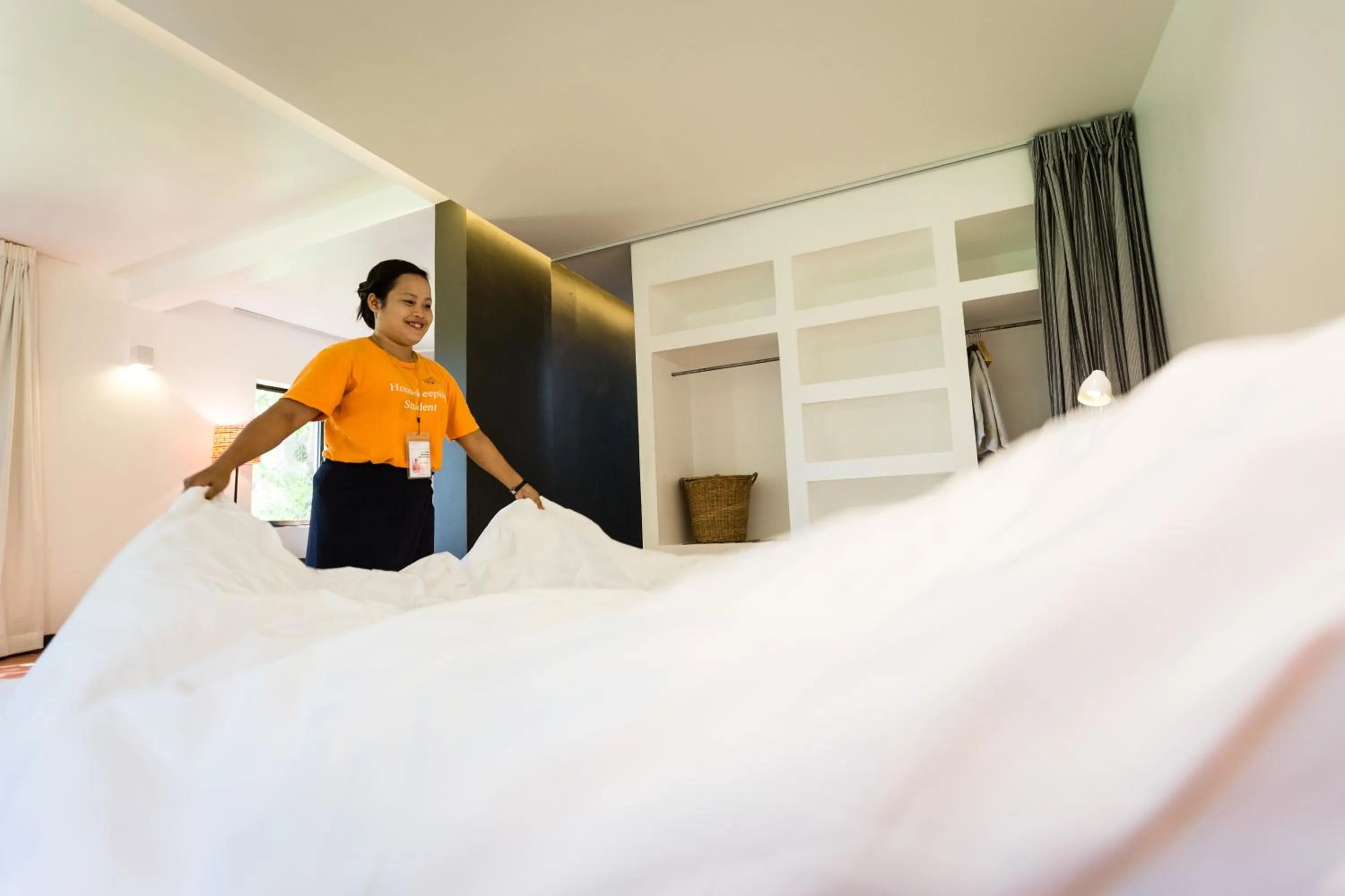 Bedroom, Bed in Sala Baï Hotel & Restaurant School