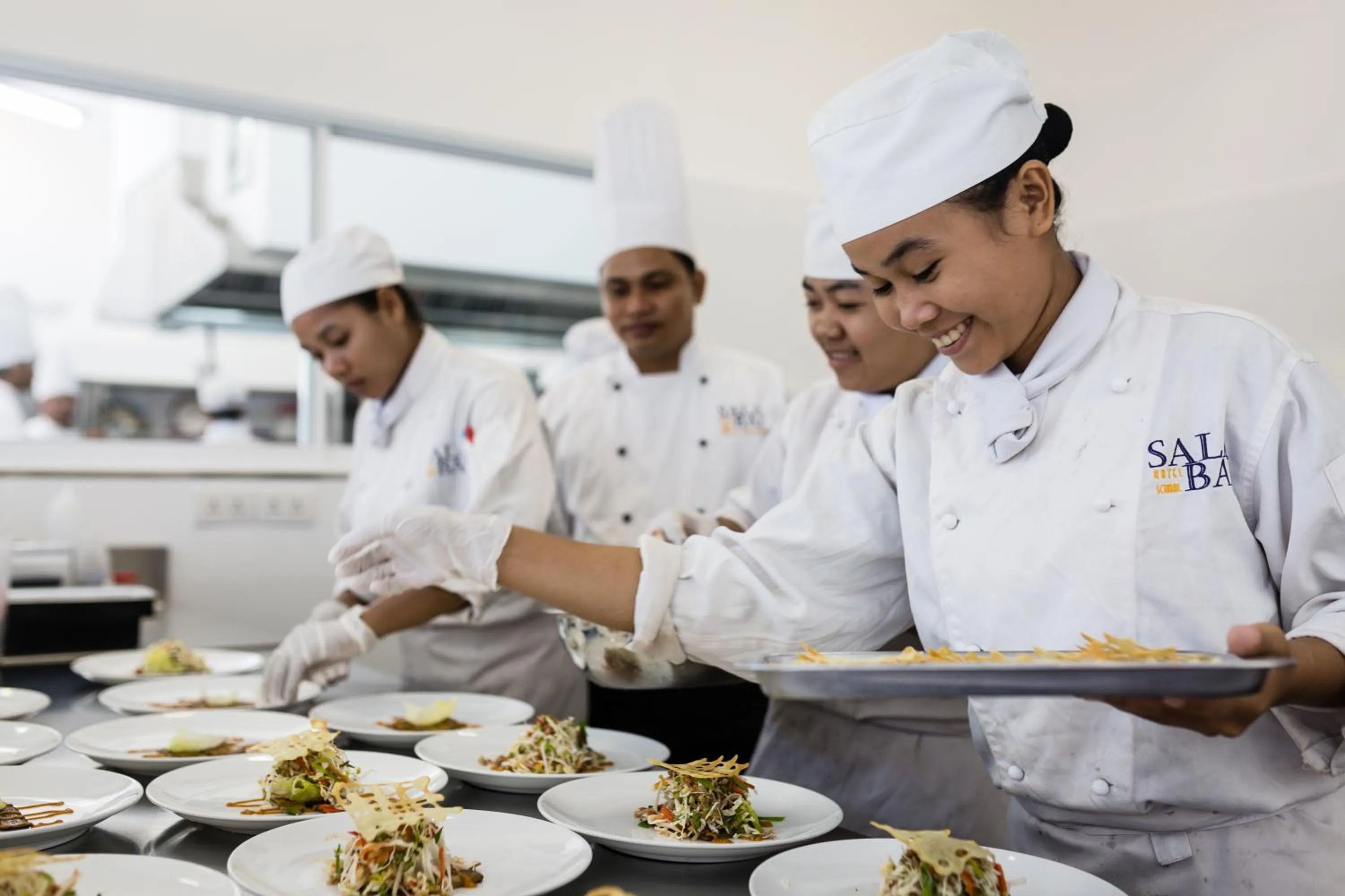 Staff in Sala Baï Hotel & Restaurant School