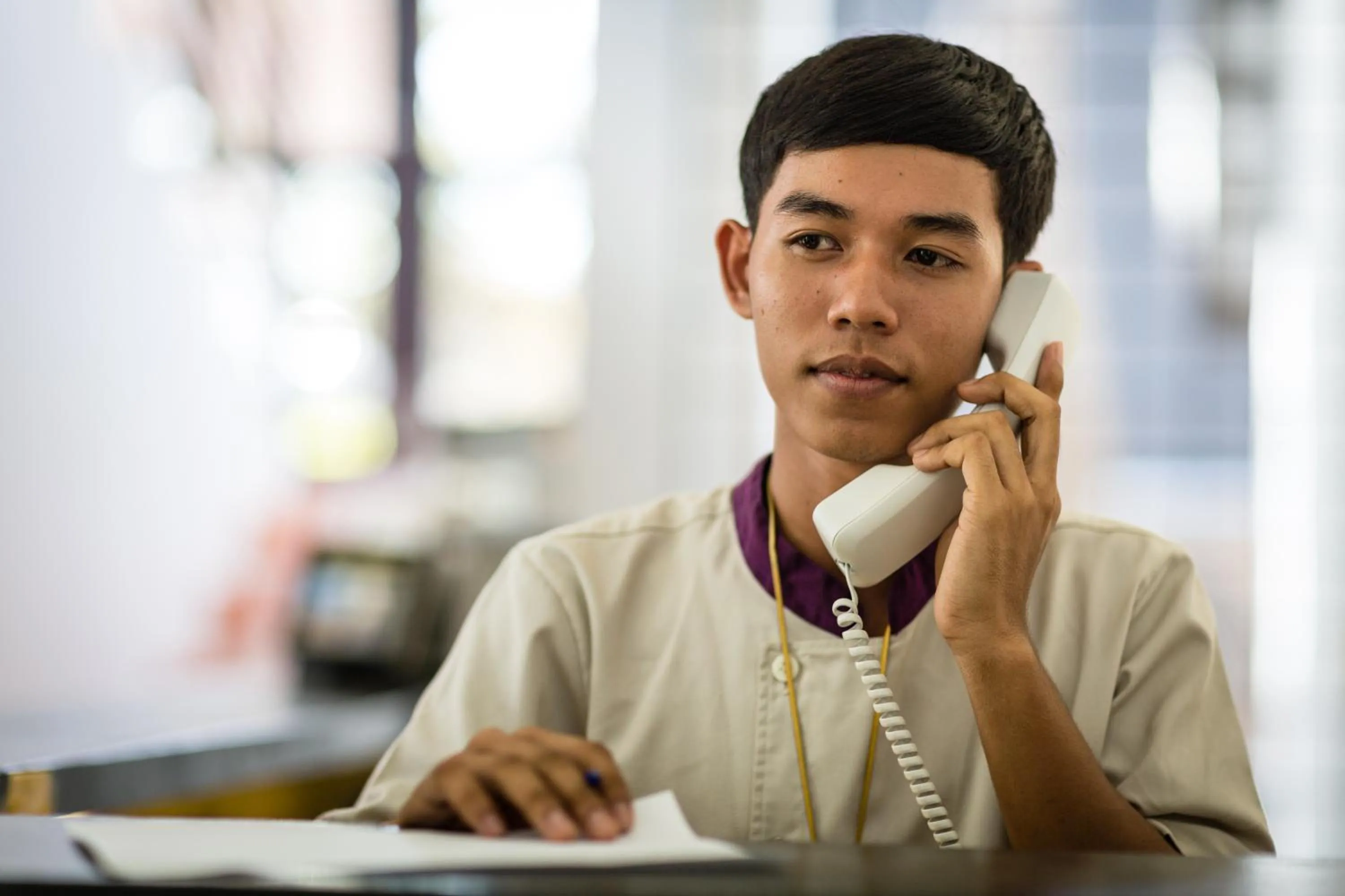 Lobby or reception in Sala Baï Hotel & Restaurant School