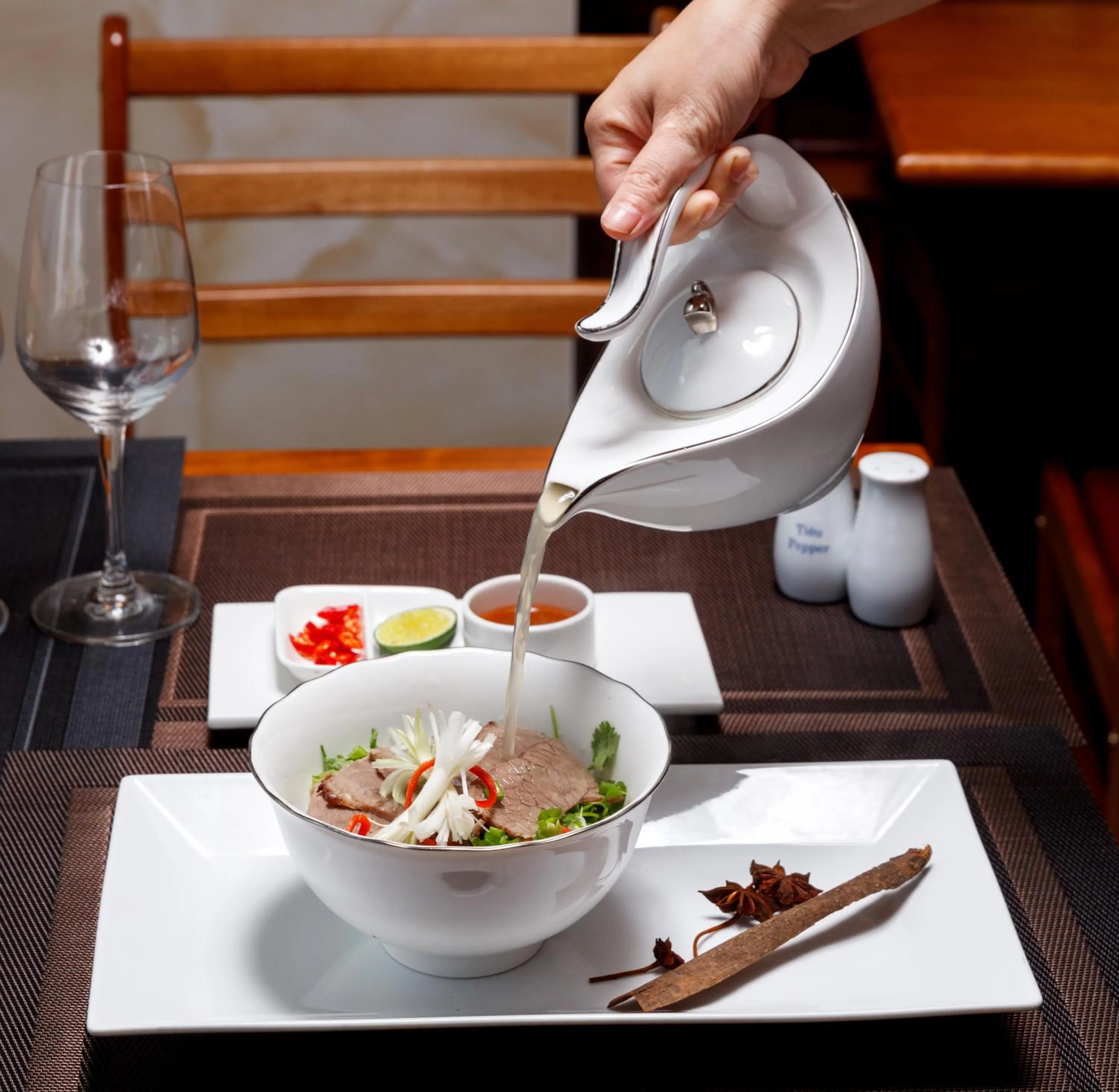 Restaurant/places to eat in The Light Hotel