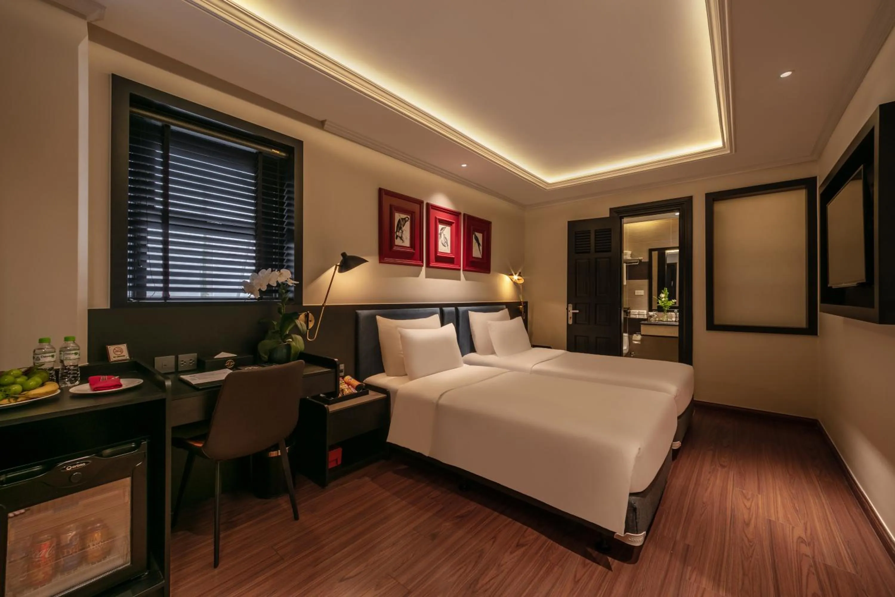 View (from property/room), Bed in Champton Hanoi Hotel