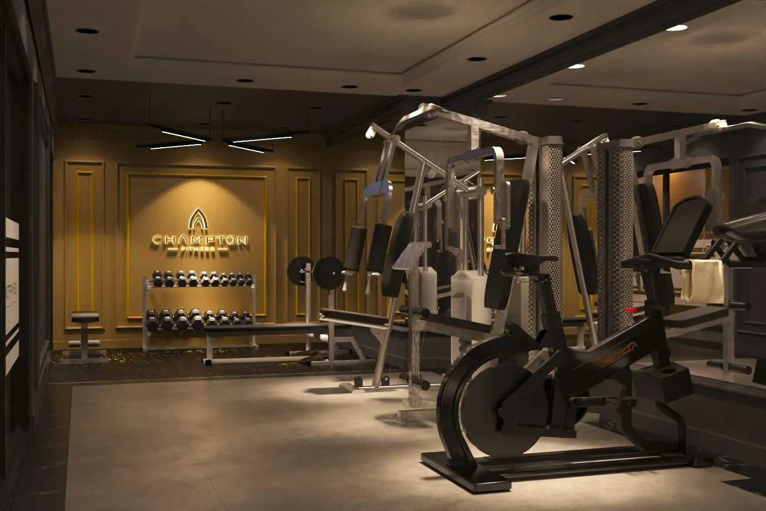 Fitness centre/facilities in The Light Hotel