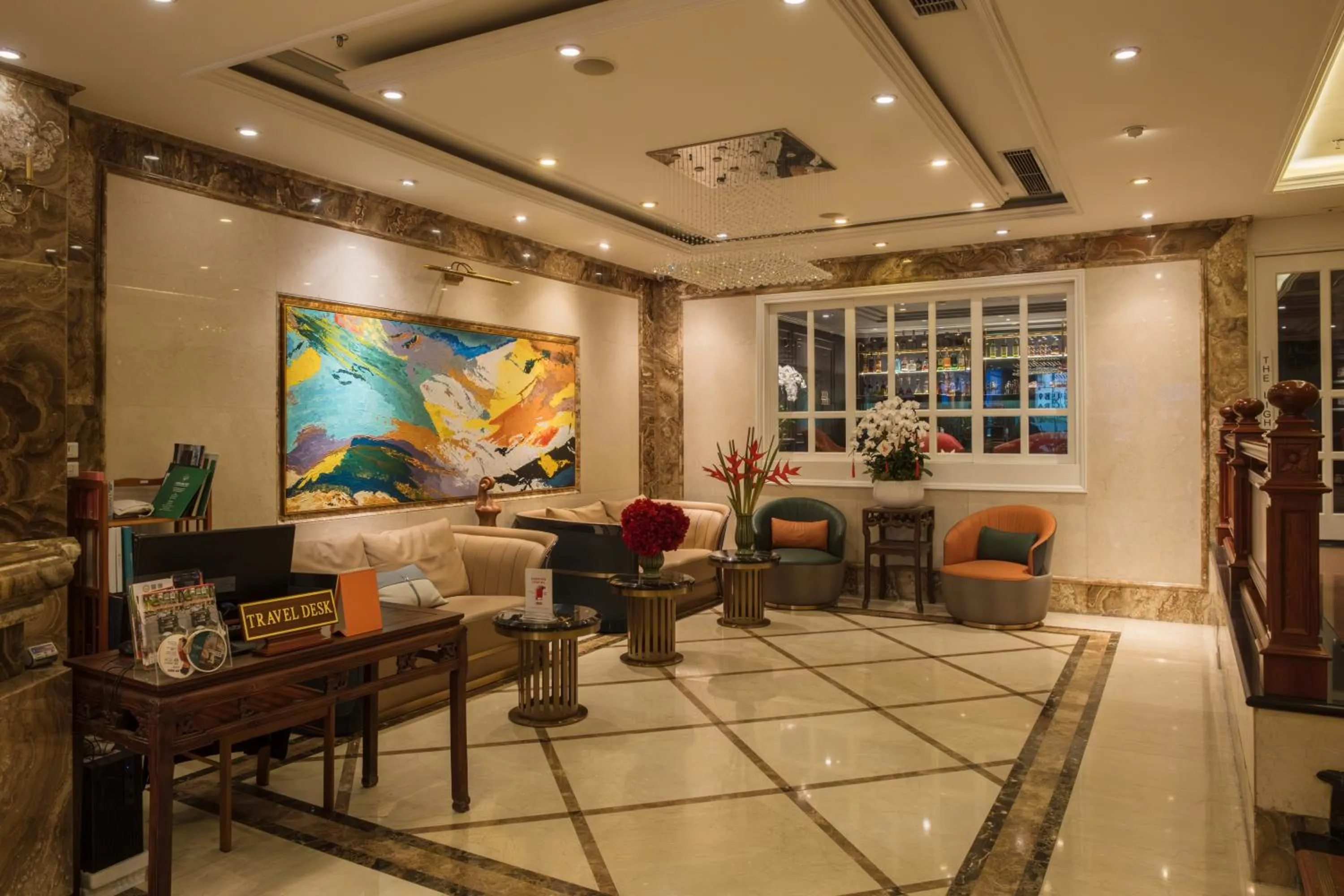 Seating area in Champton Hanoi Hotel