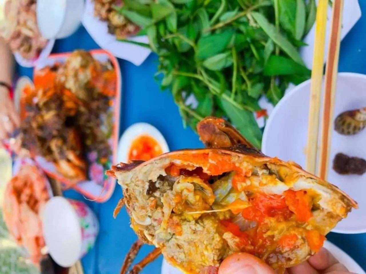 Dining area in Thai Quang Hotel