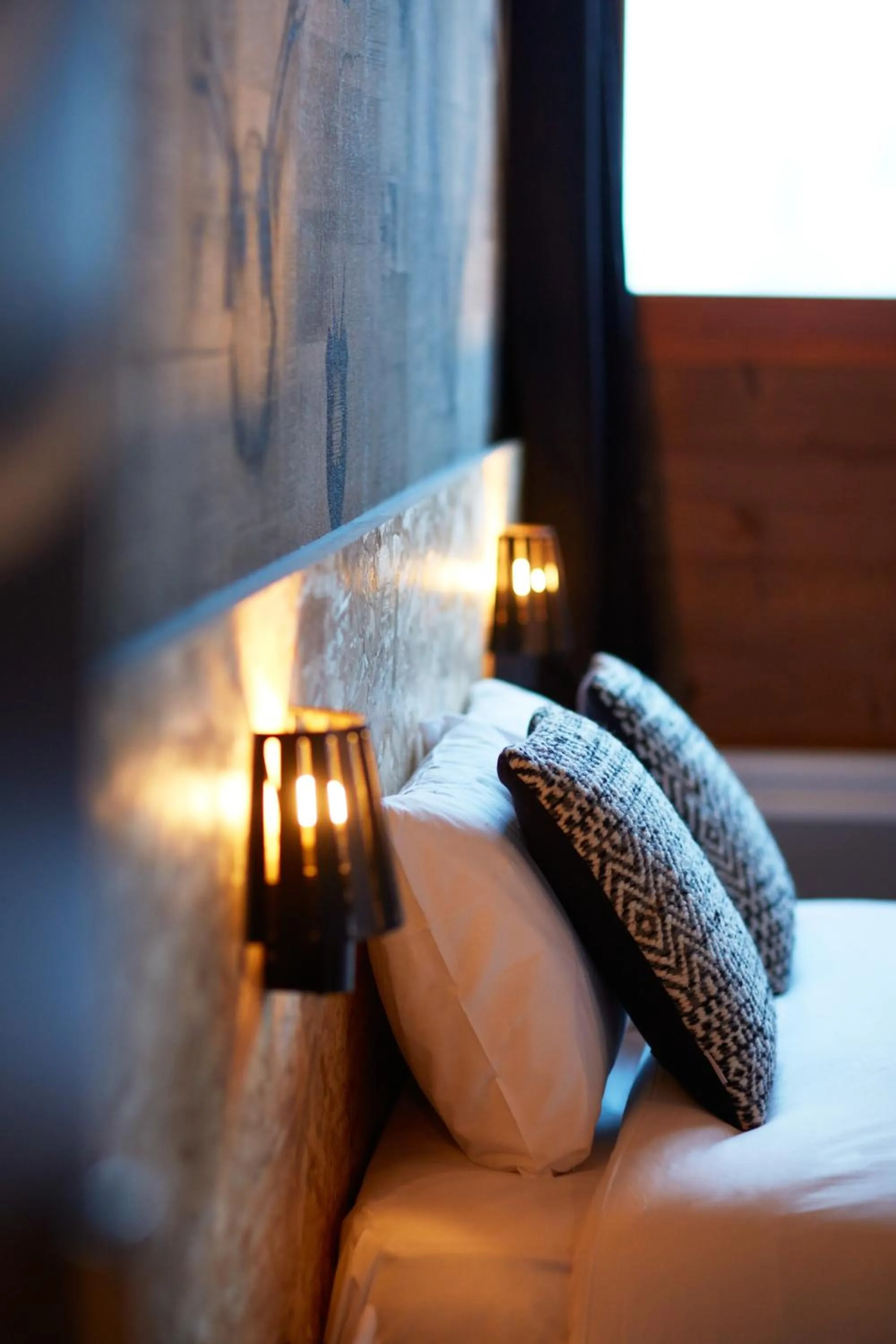 Decorative detail, Bed in Moontain Hostel