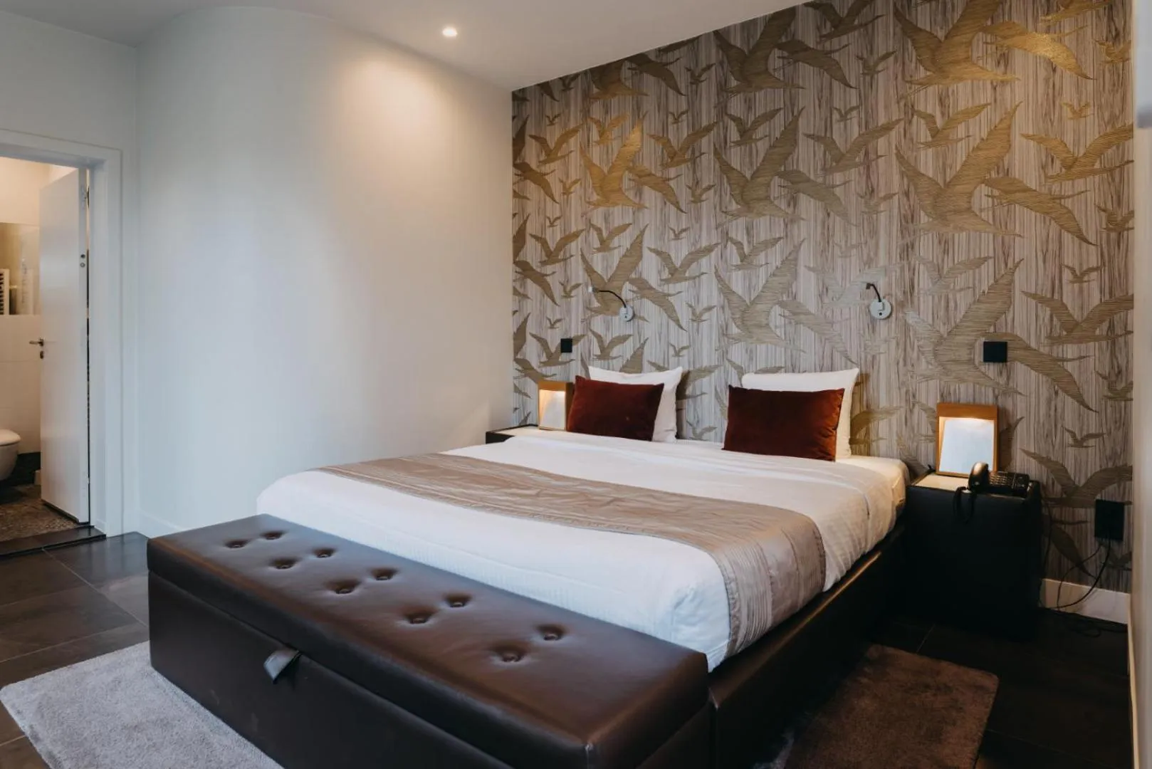 Bedroom, Bed in Hotel Astoria Gent