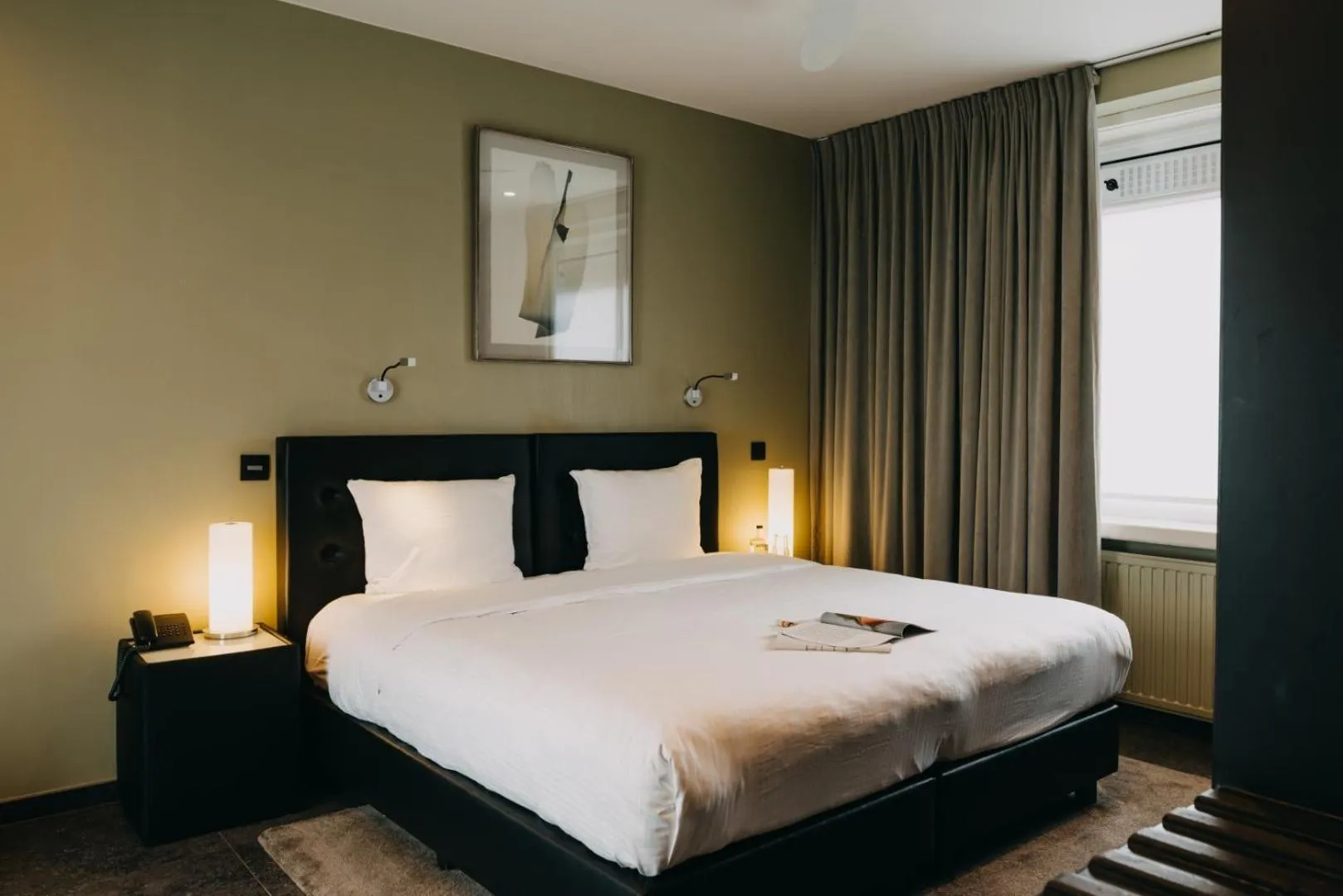 Bedroom, Bed in Hotel Astoria Gent