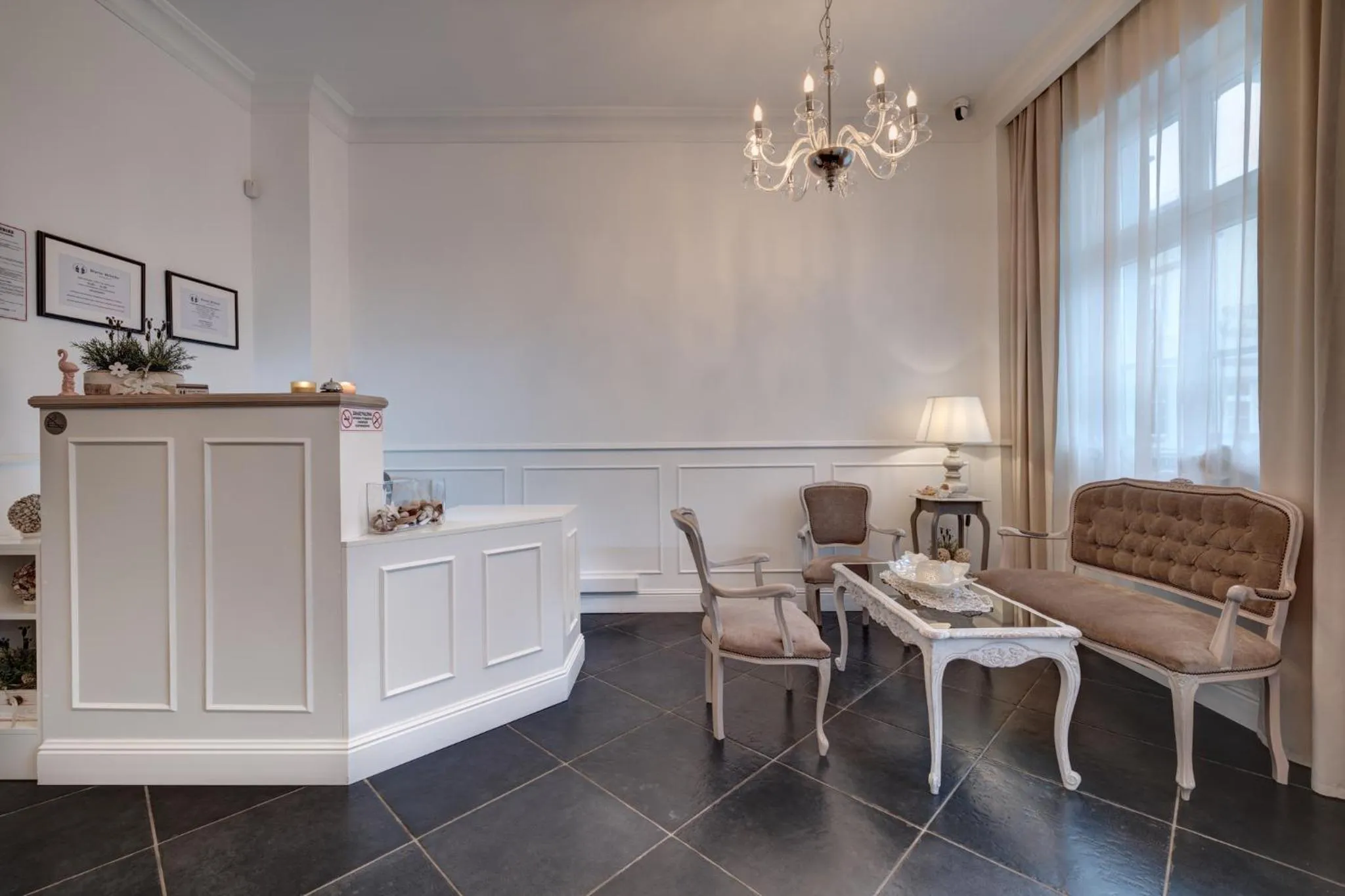 Lobby or reception in Dwie Wieże