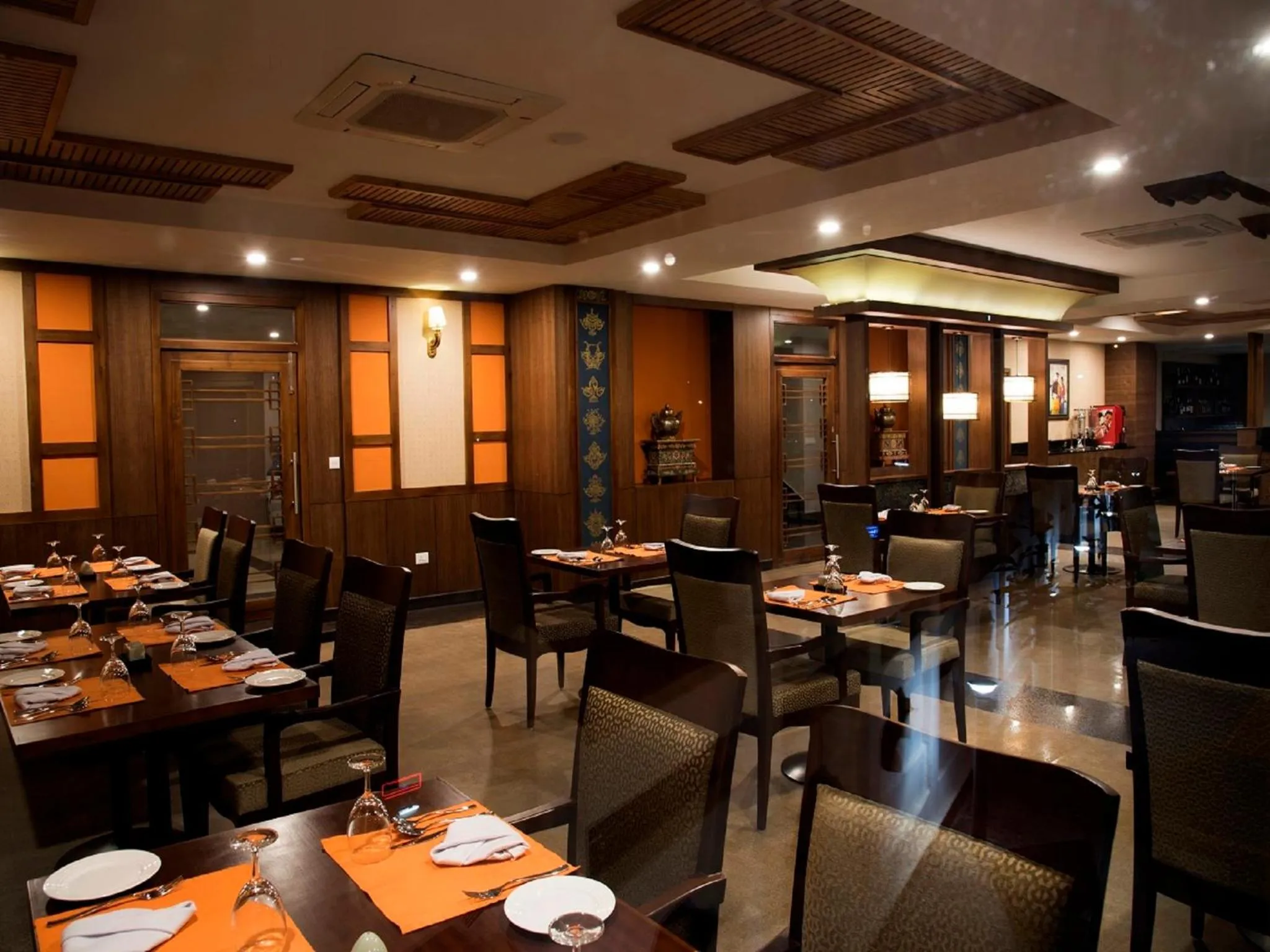Dining area in CityHotel, Thimphu