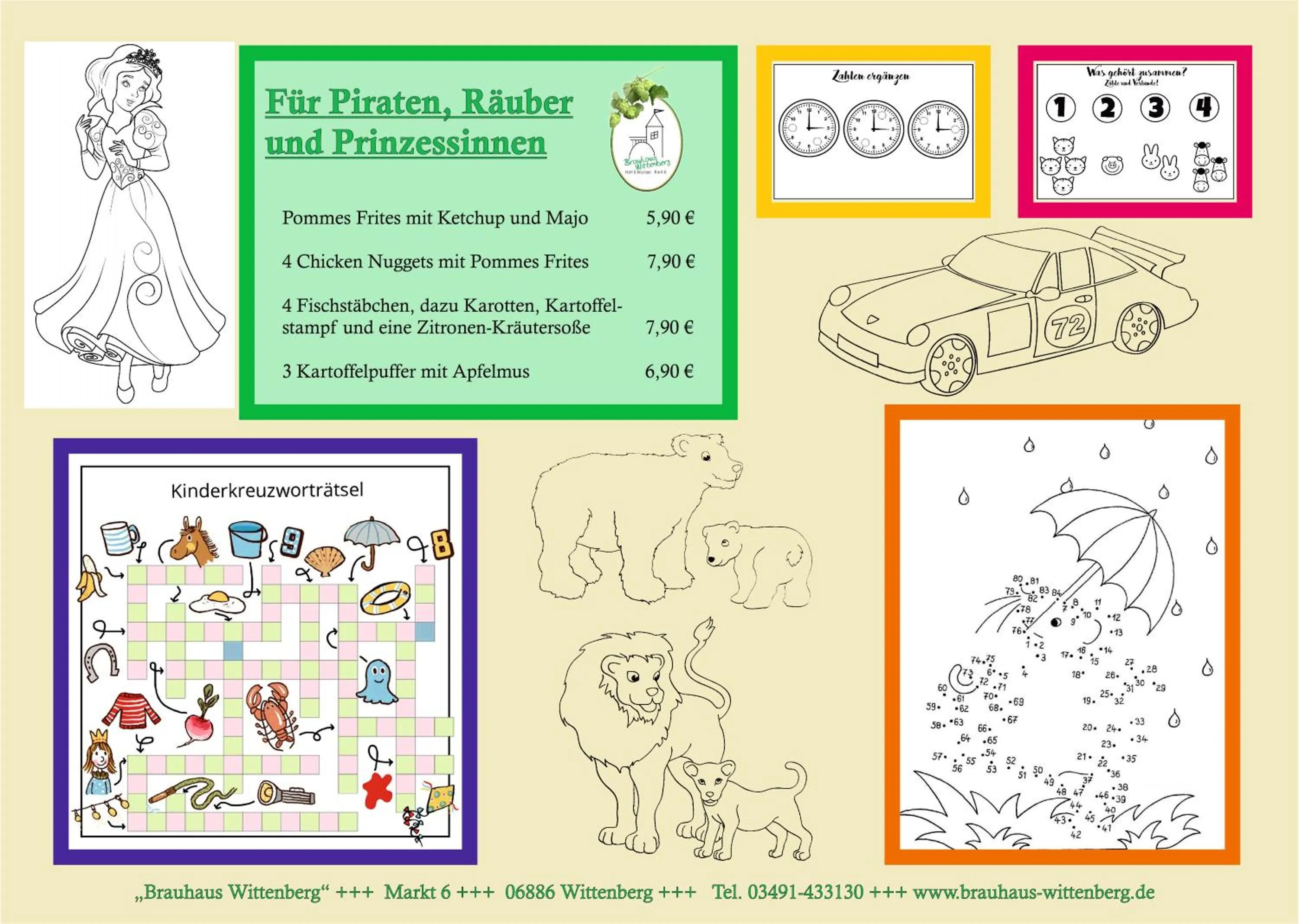 Food and drinks in Hotel Brauhaus Wittenberg