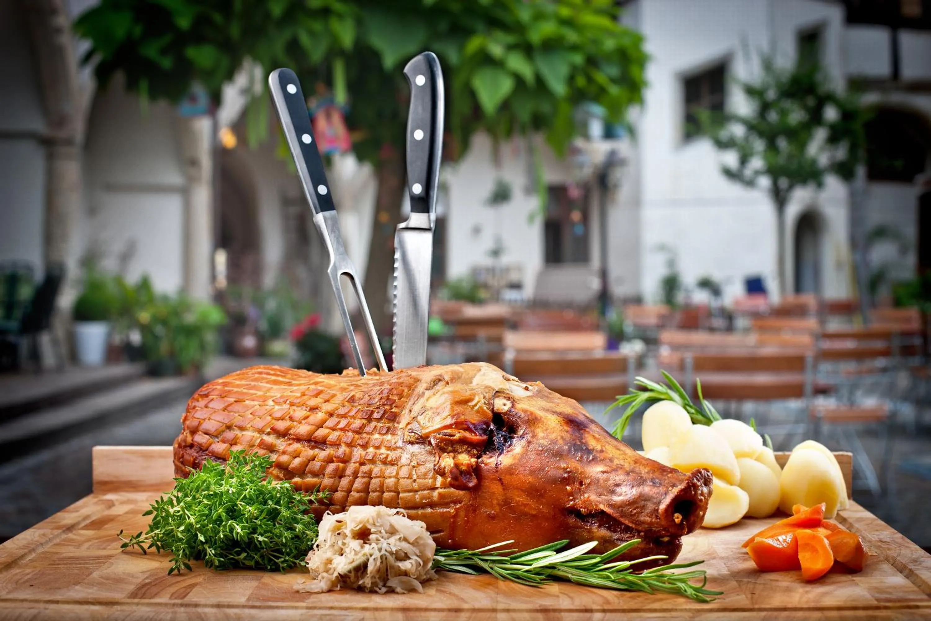 Property building in Hotel Brauhaus Wittenberg