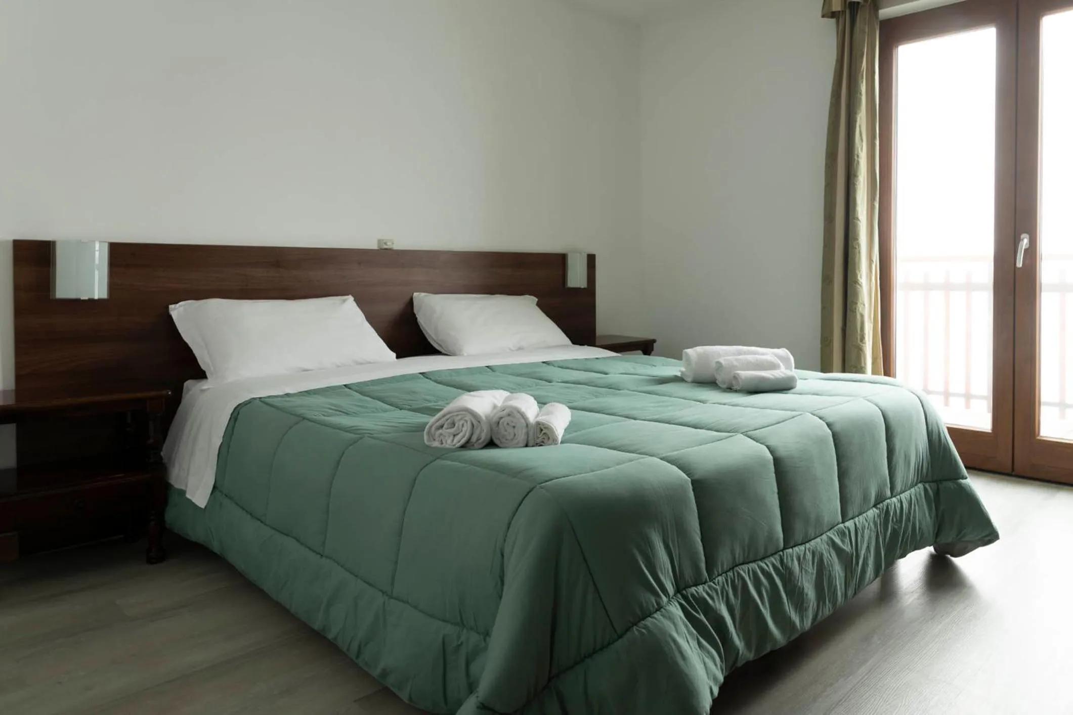 Bed in Hotel Galassia