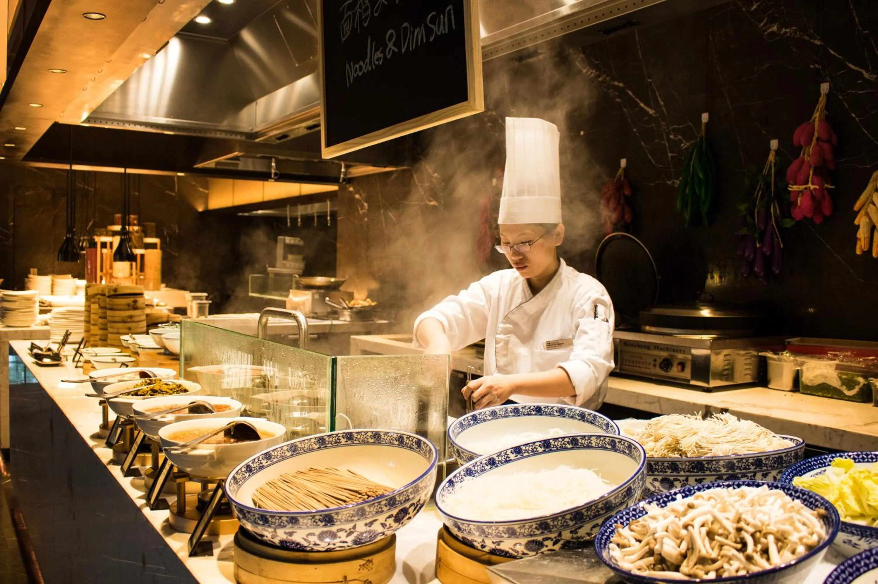 Breakfast in Hilton Ningbo Dongqian Lake