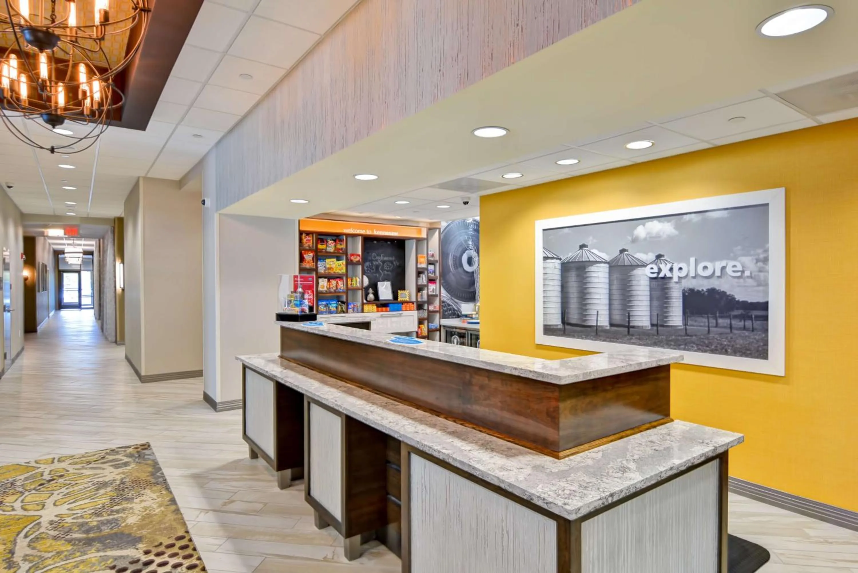 Lobby or reception in Hampton Inn Atlanta Kennesaw