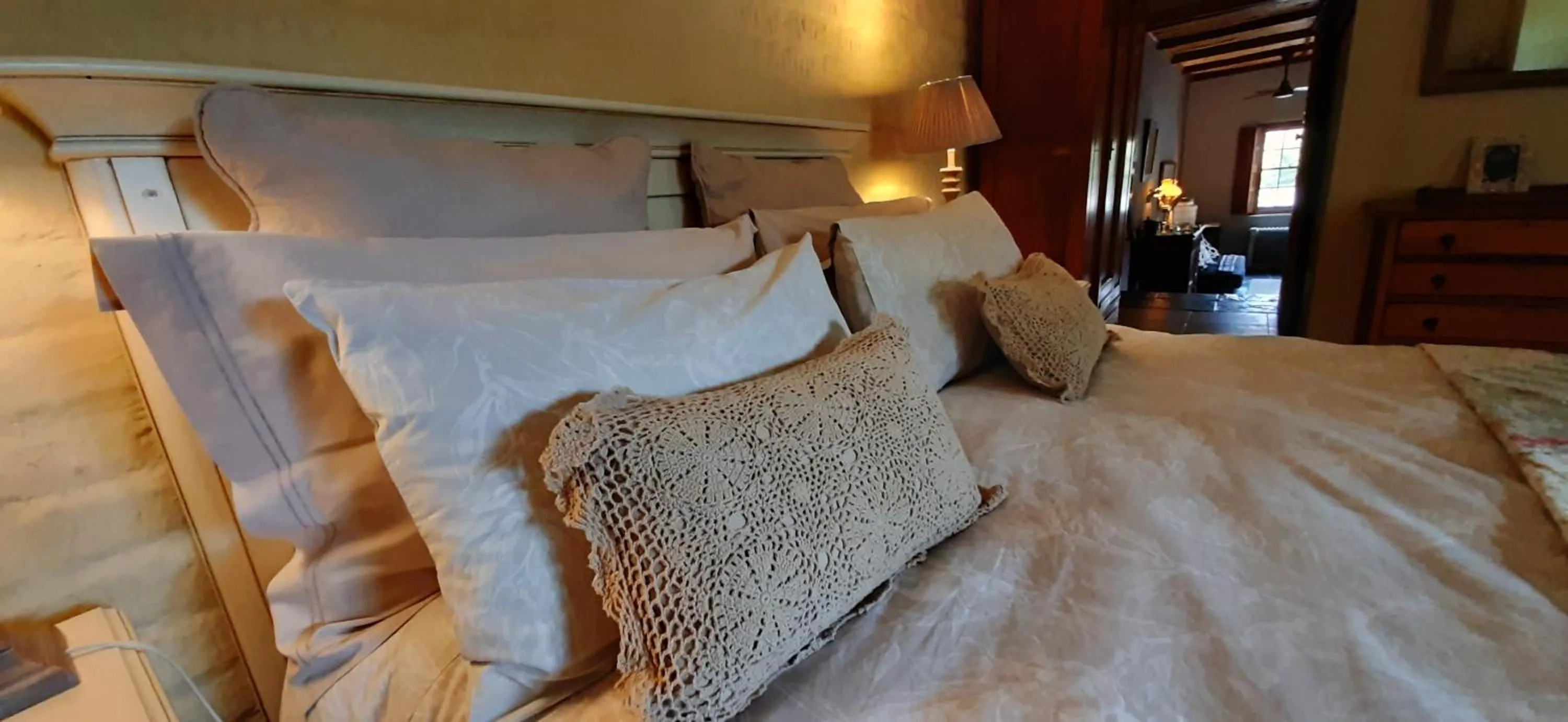 Bed in Abigail's Garden Cottage