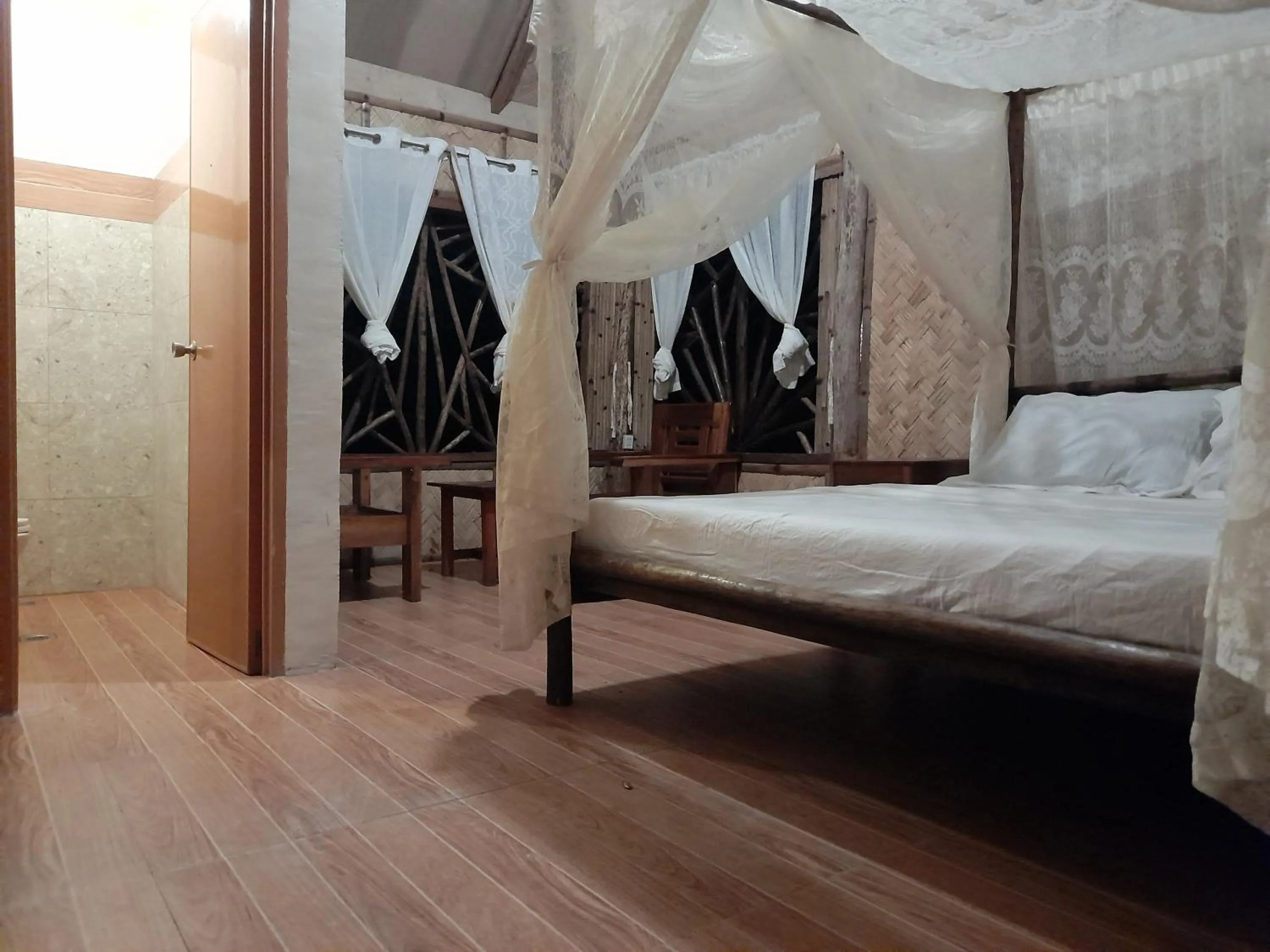 Bed in Erlittop Nature Lodge