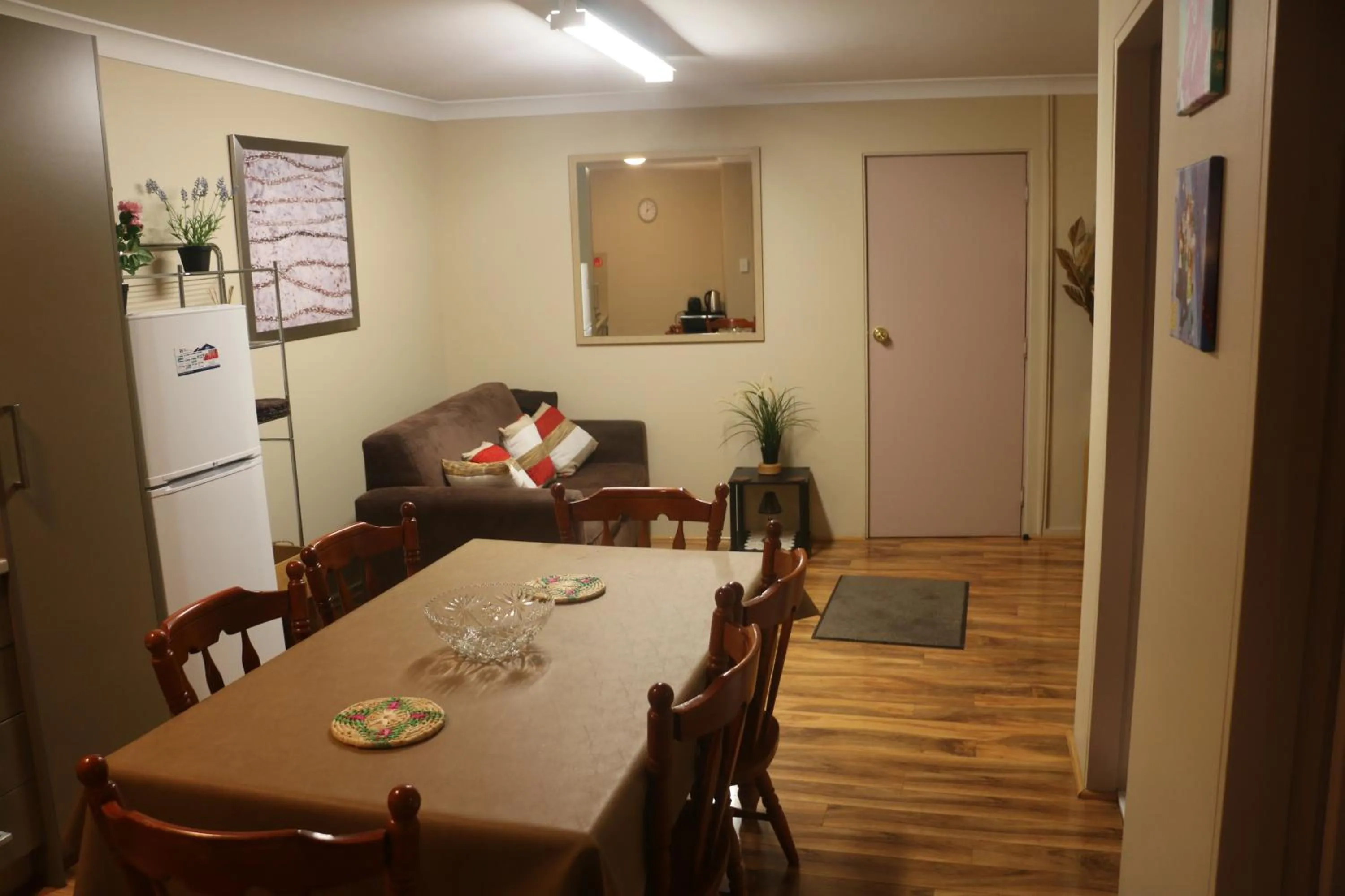Dining area in Westside Studio Apartments