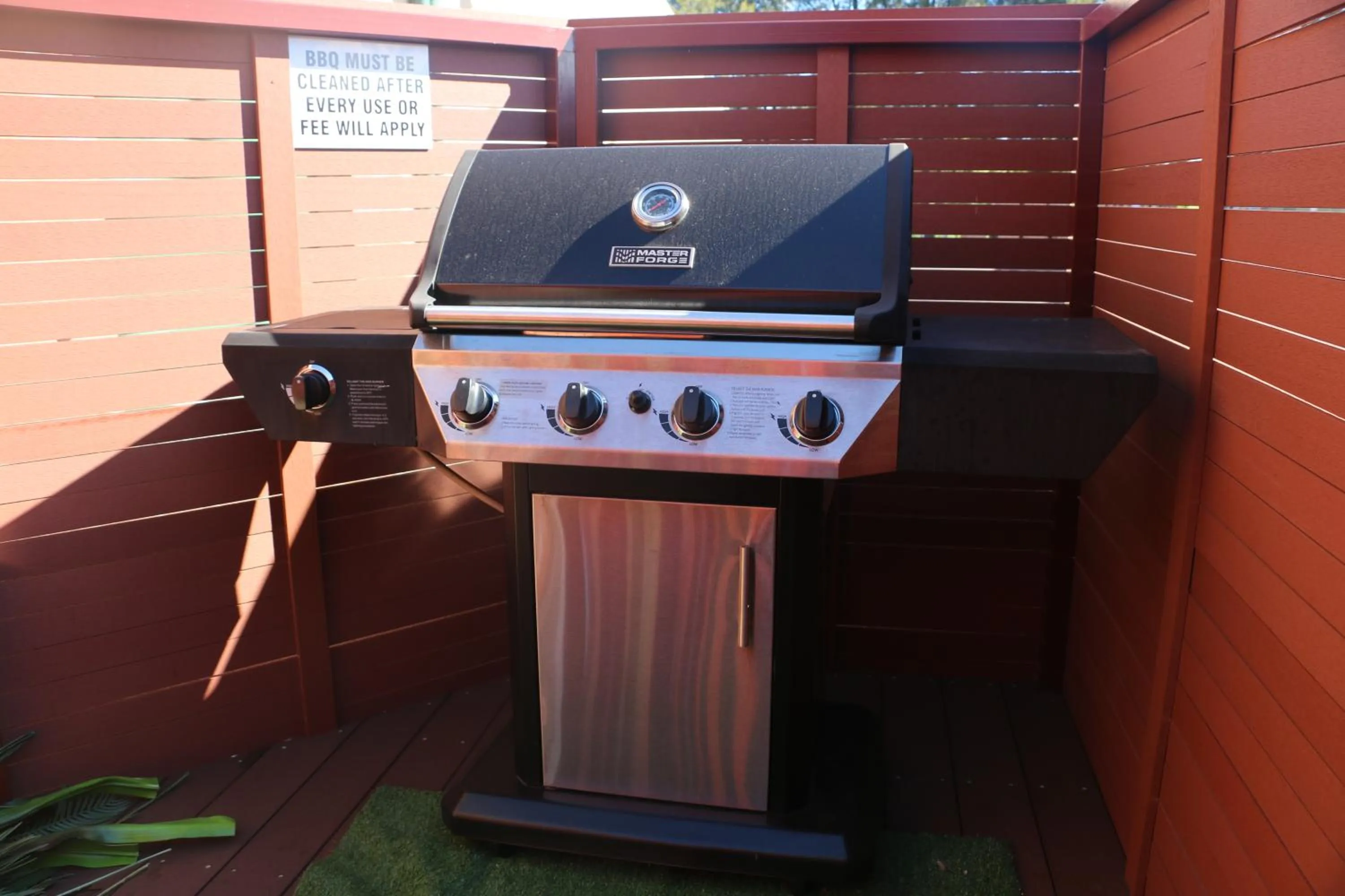 BBQ facilities in Westside Studio Apartments