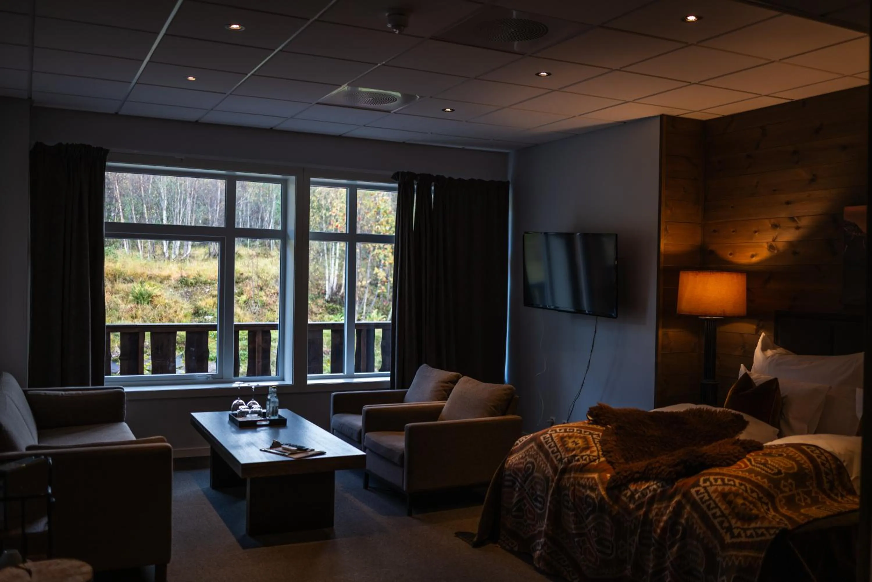 Bed in Blåtind Boutique Hotel