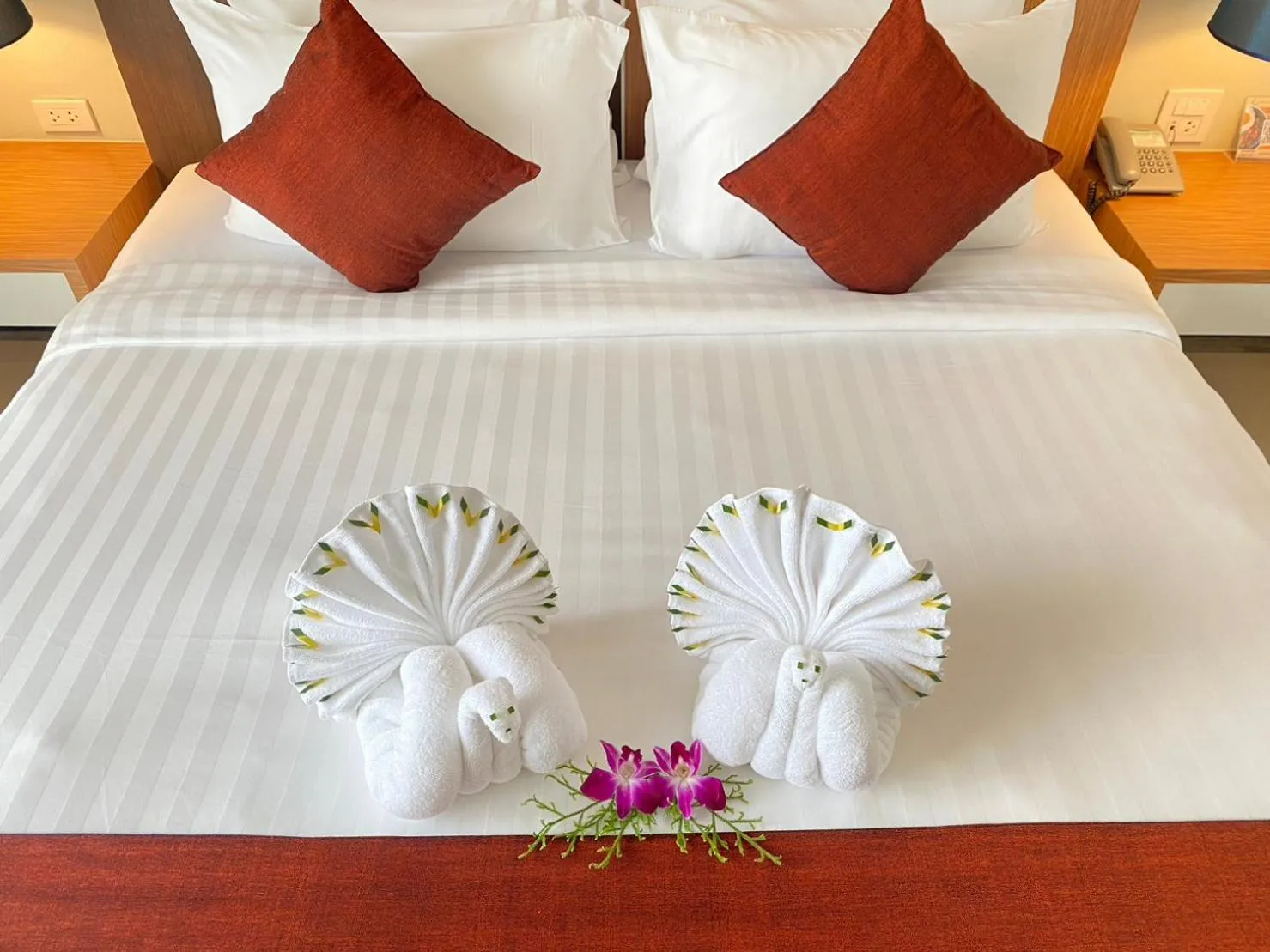 Bed in Siva Royal Hotel