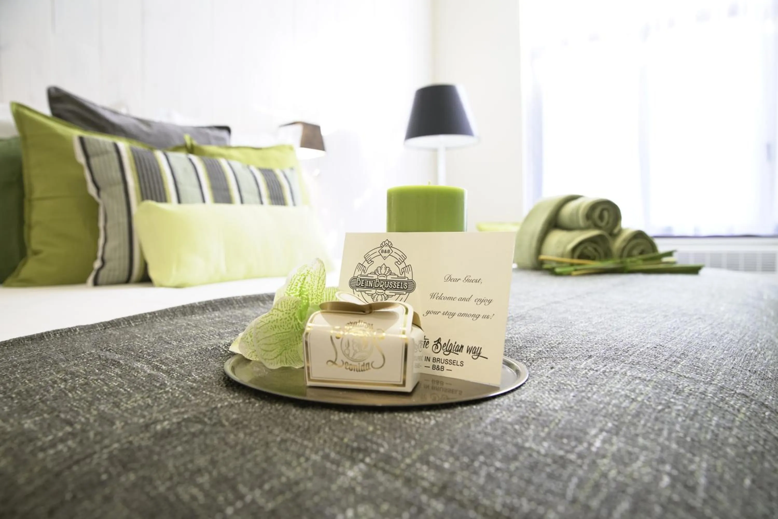 Decorative detail, Bed in B&B BE IN BRUSSELS