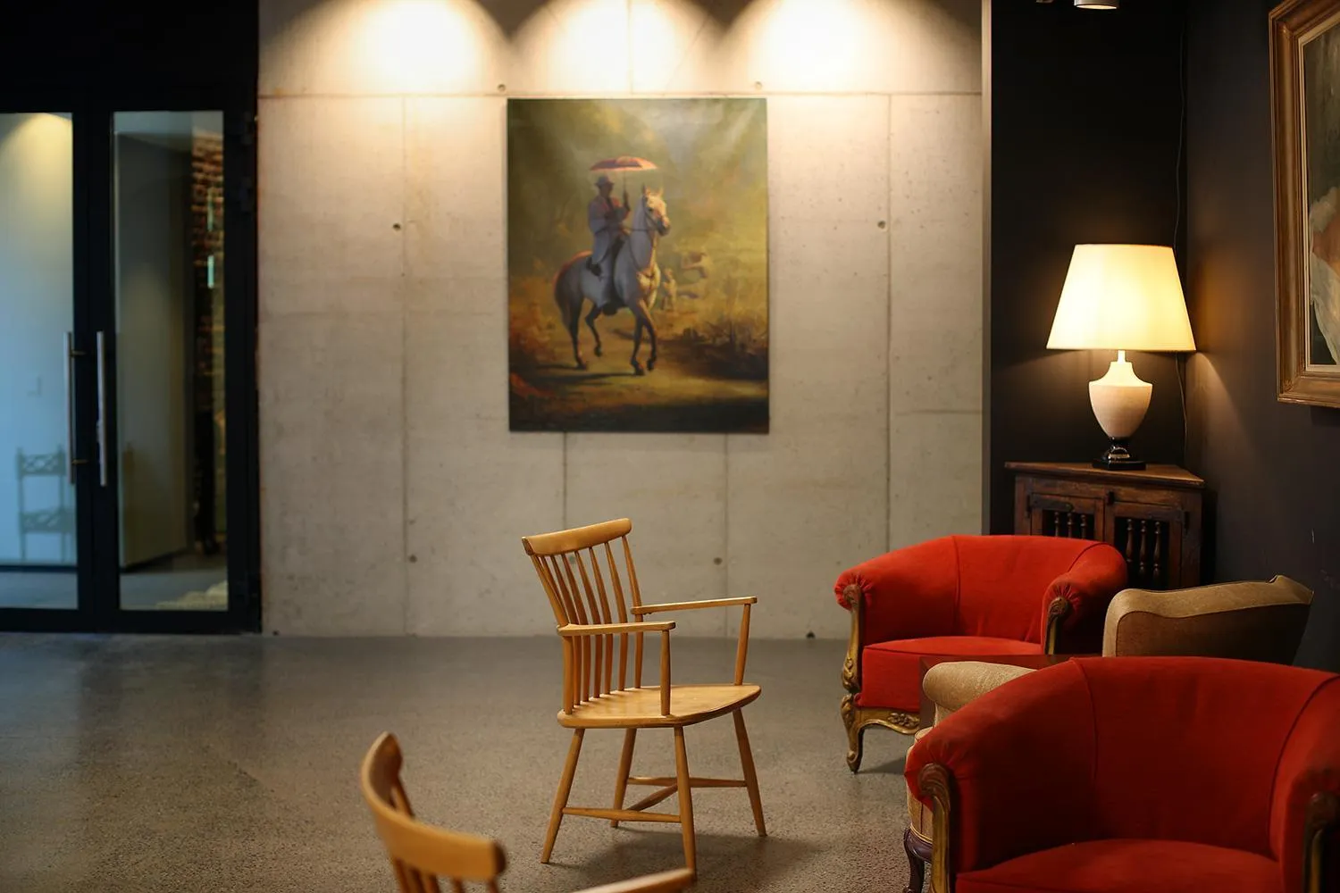 Lobby or reception in Hotel Van Belle