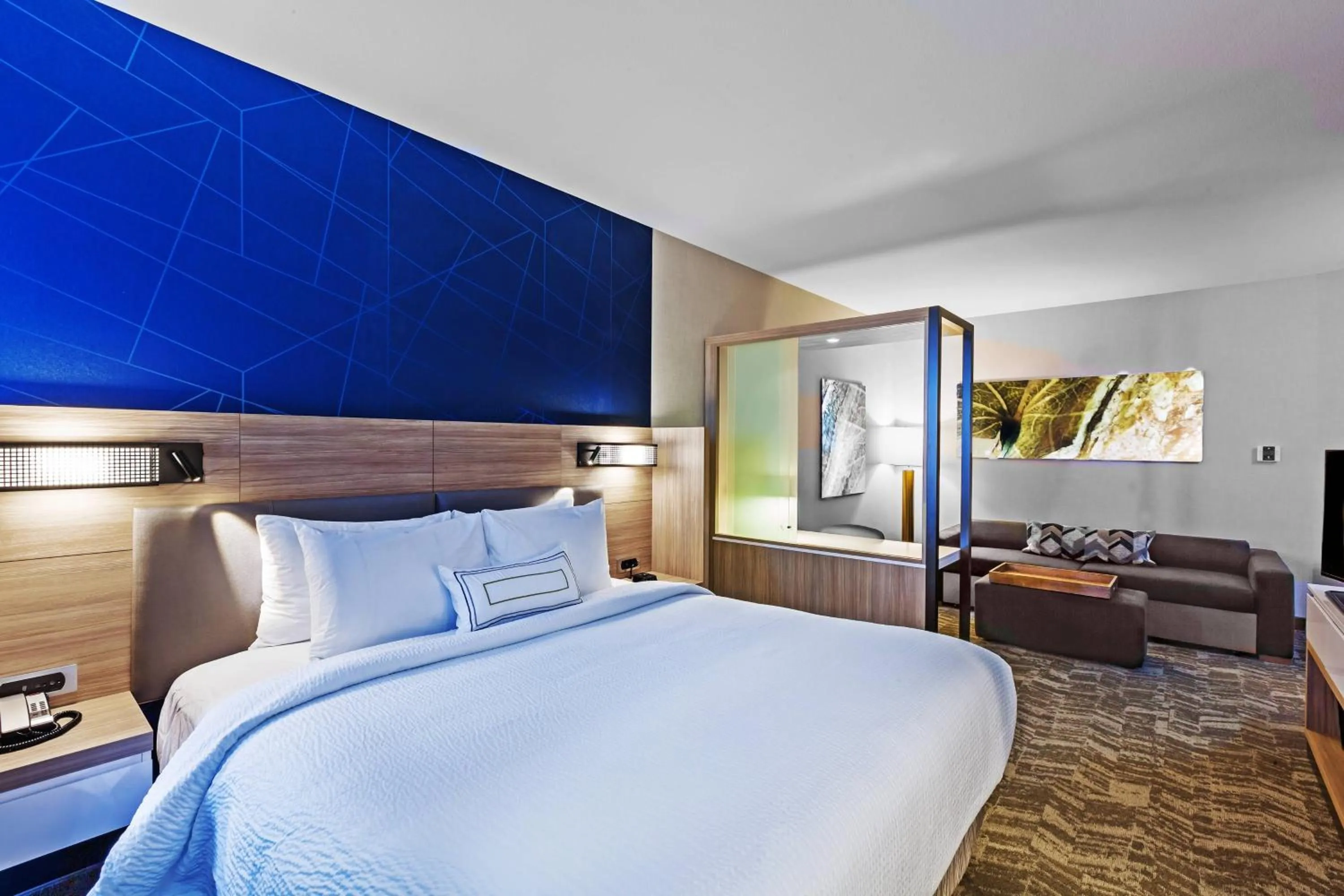 Bedroom, Bed in SpringHill Suites by Marriott Tulsa at Tulsa Hills