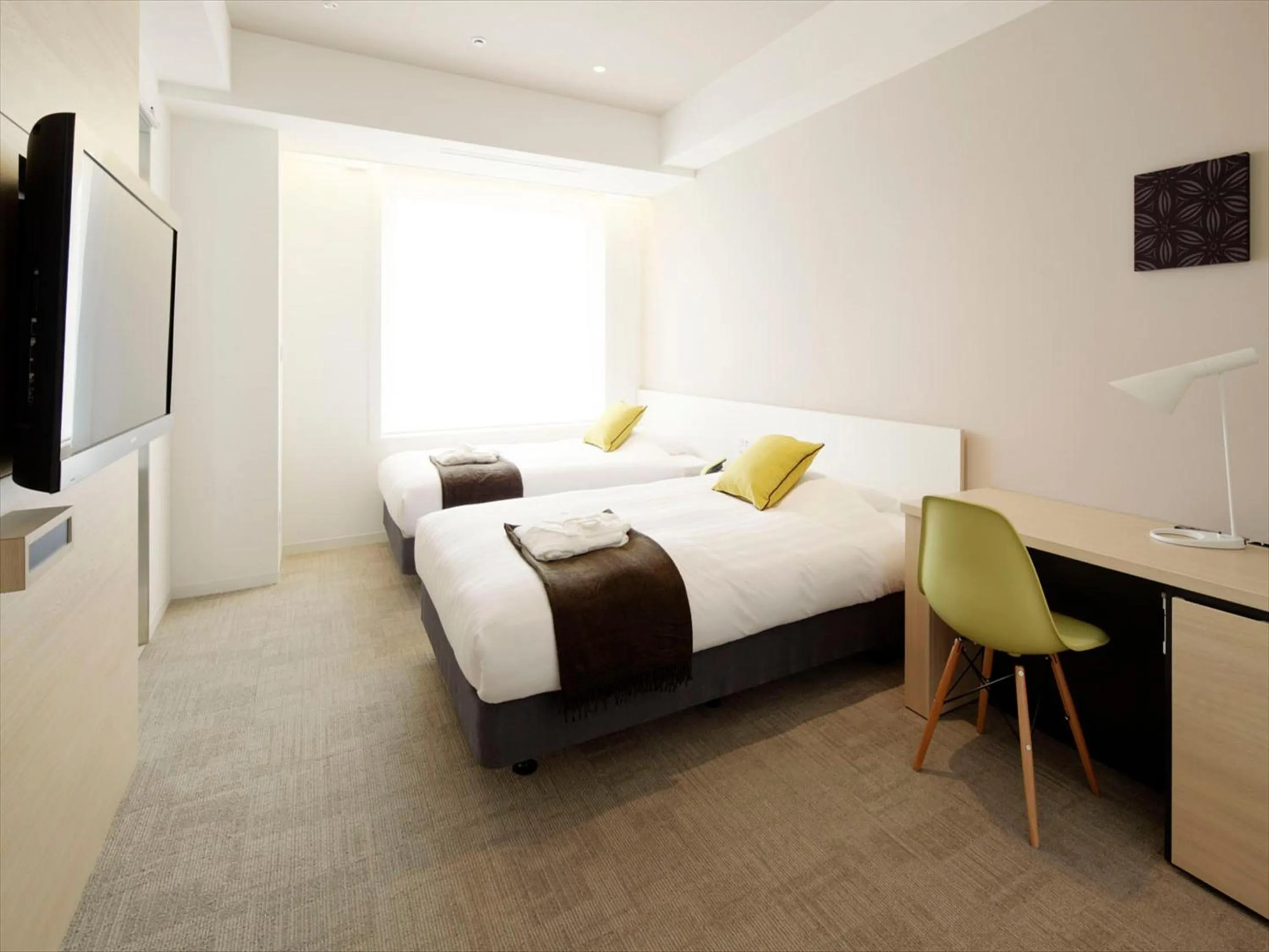 Bed in Tenza Hotel at Sendai Station