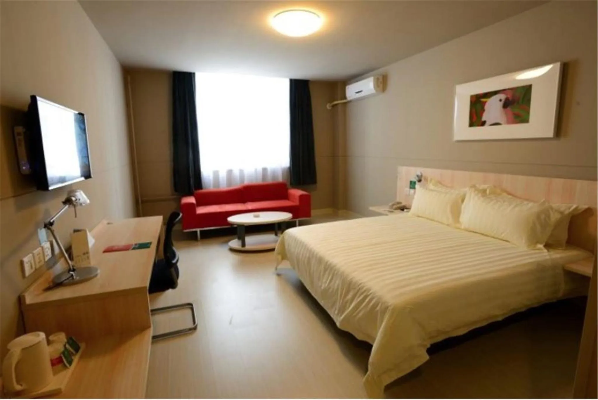 Bed in Jinjiang Inn Wenshang Government Branch