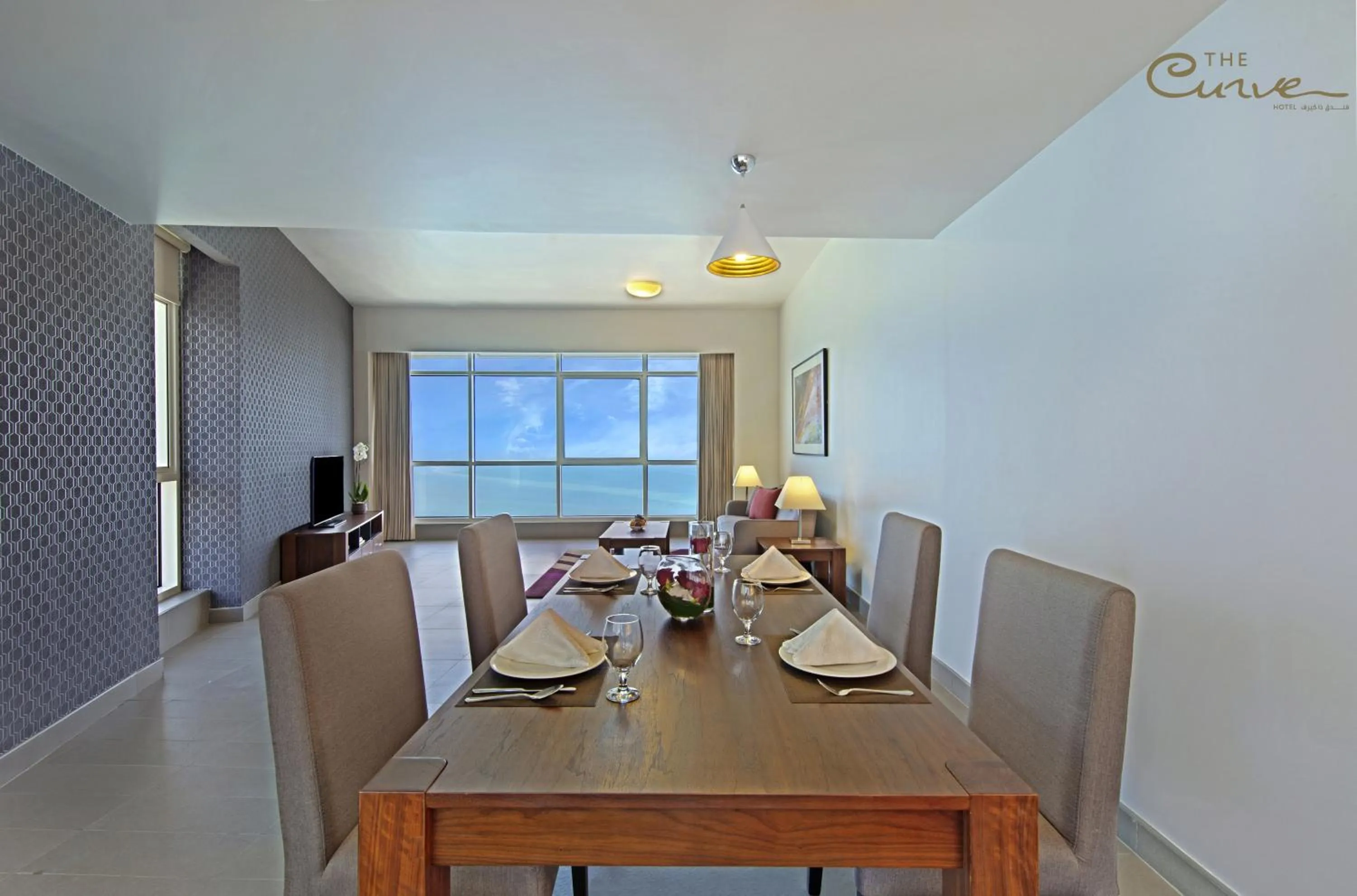 Dining area in The Curve Hotel