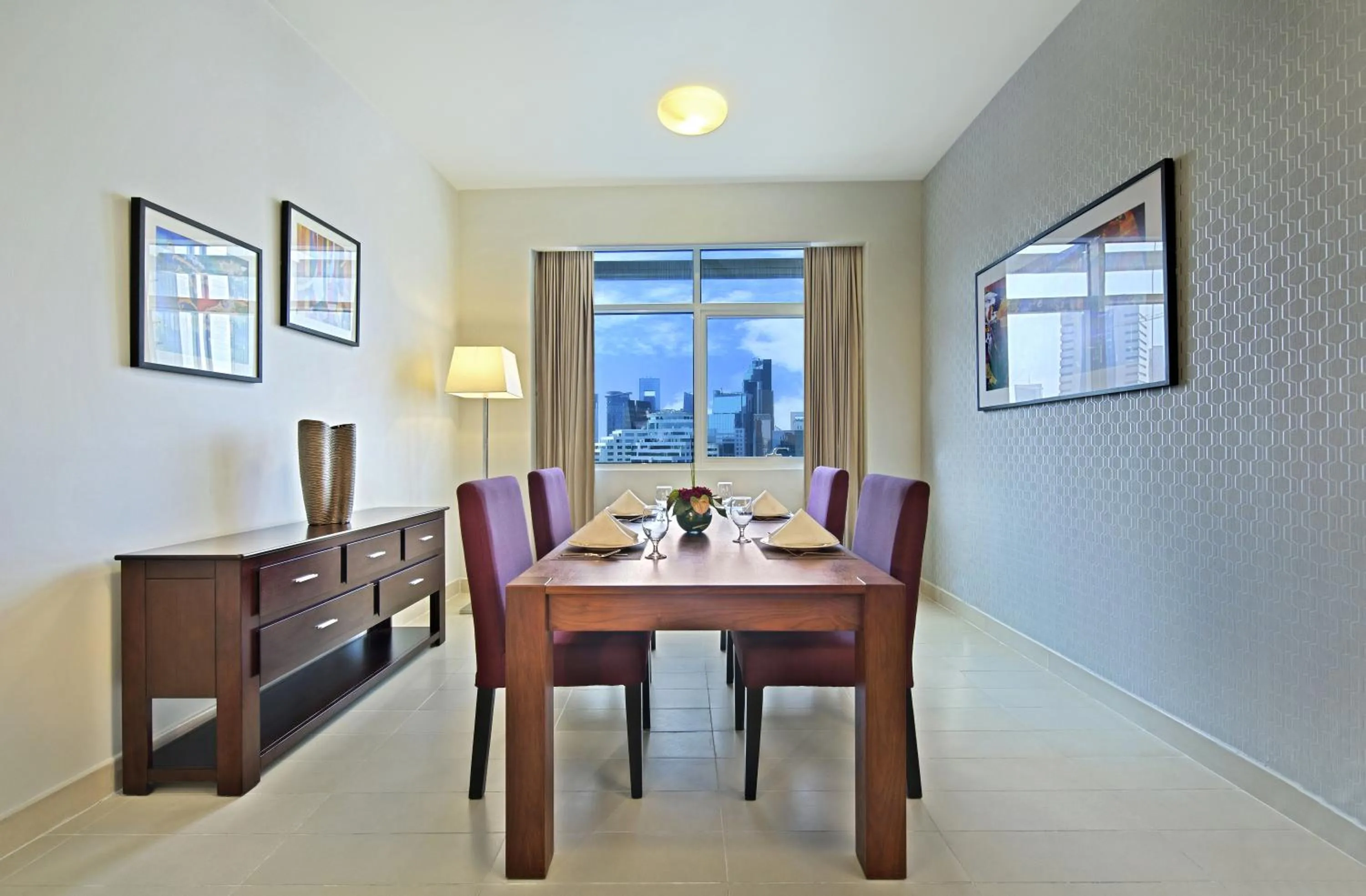 Dining area in The Curve Hotel