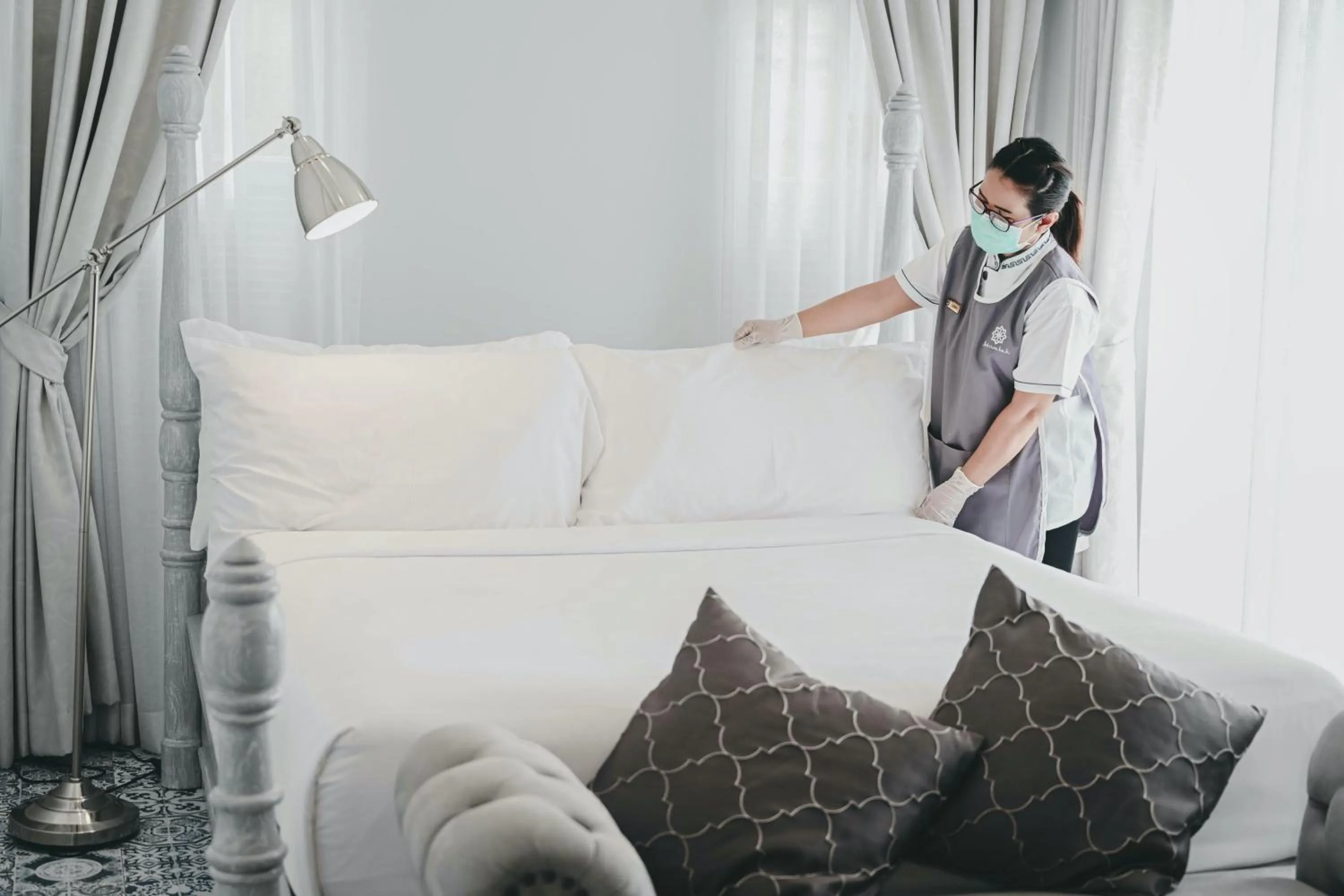 Bed in Noursabah Boutique Bed Bangkok