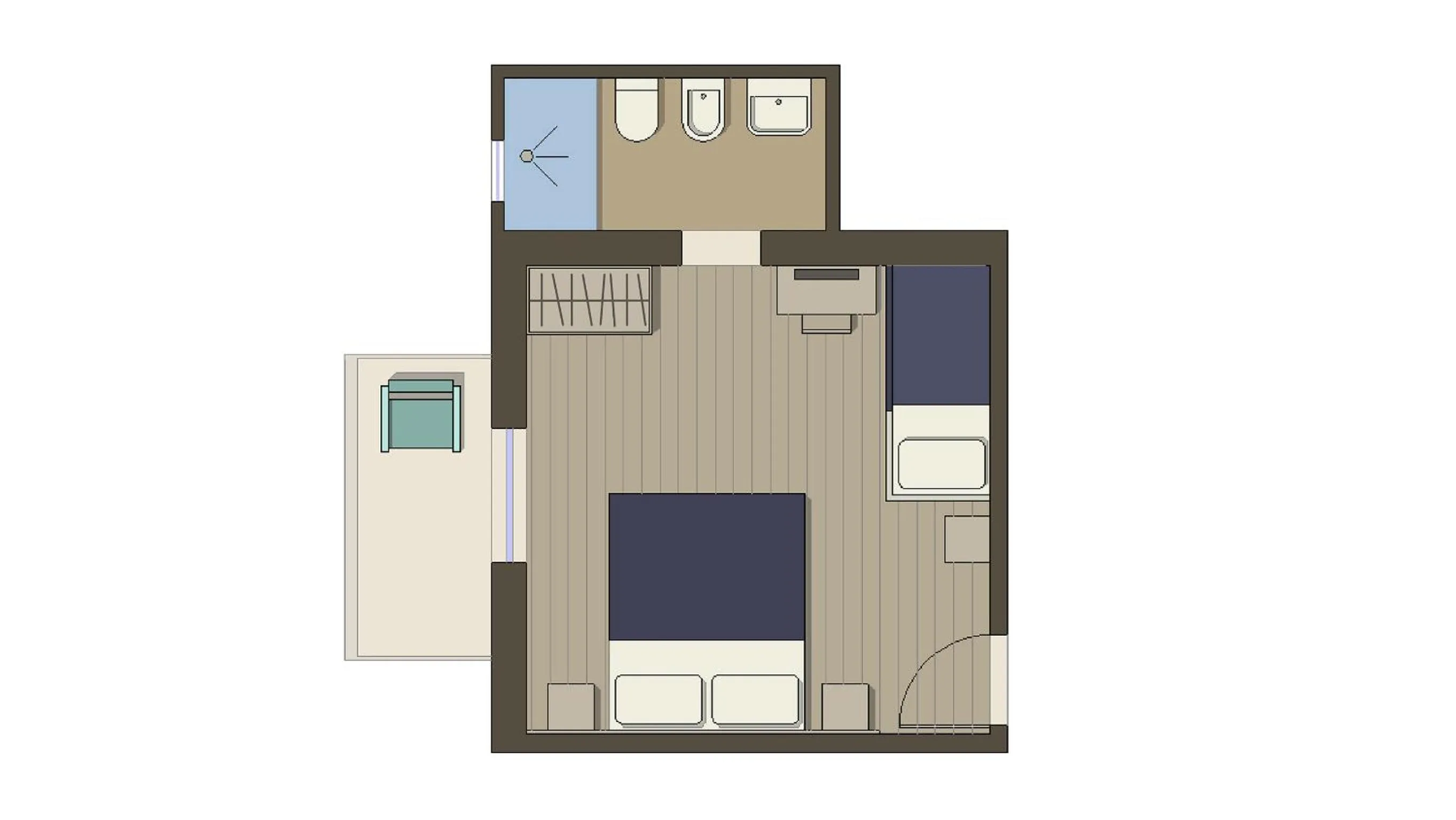 Photo of the whole room in Hotel Sorriso - molto più di una stella